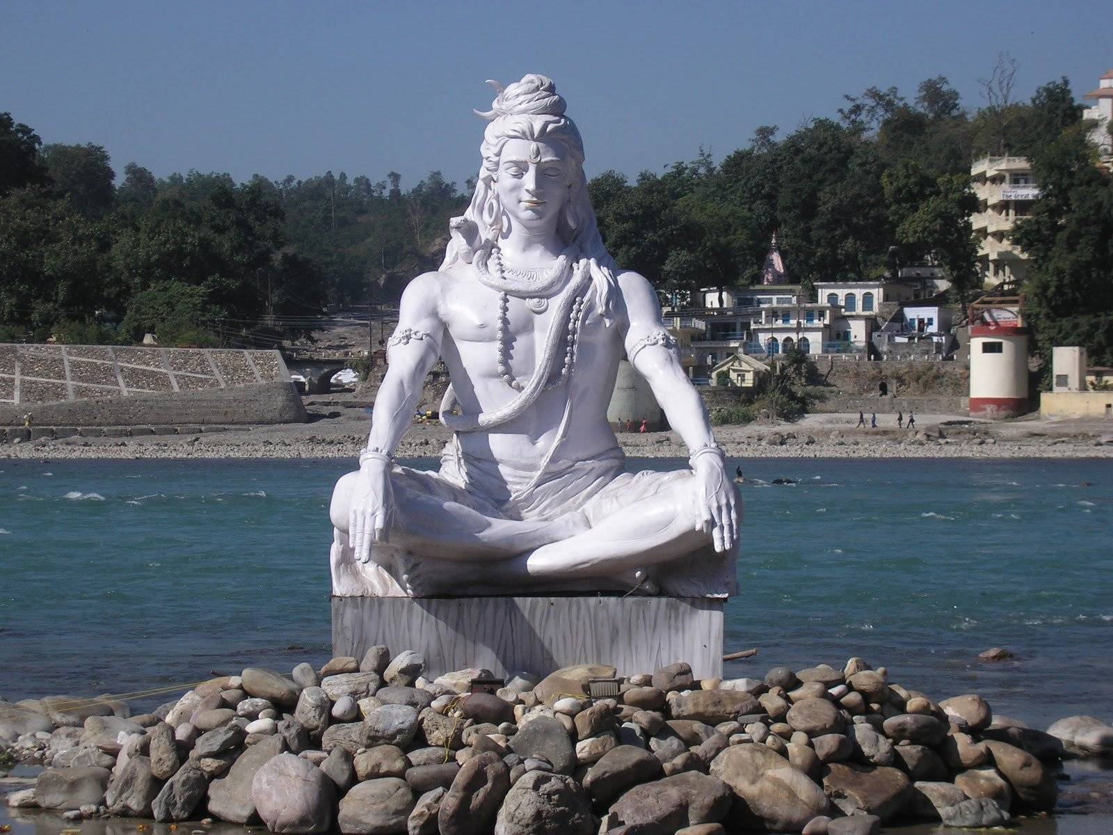 God Shiva Stock Wallpaper Statue Rishikesh Haridwar