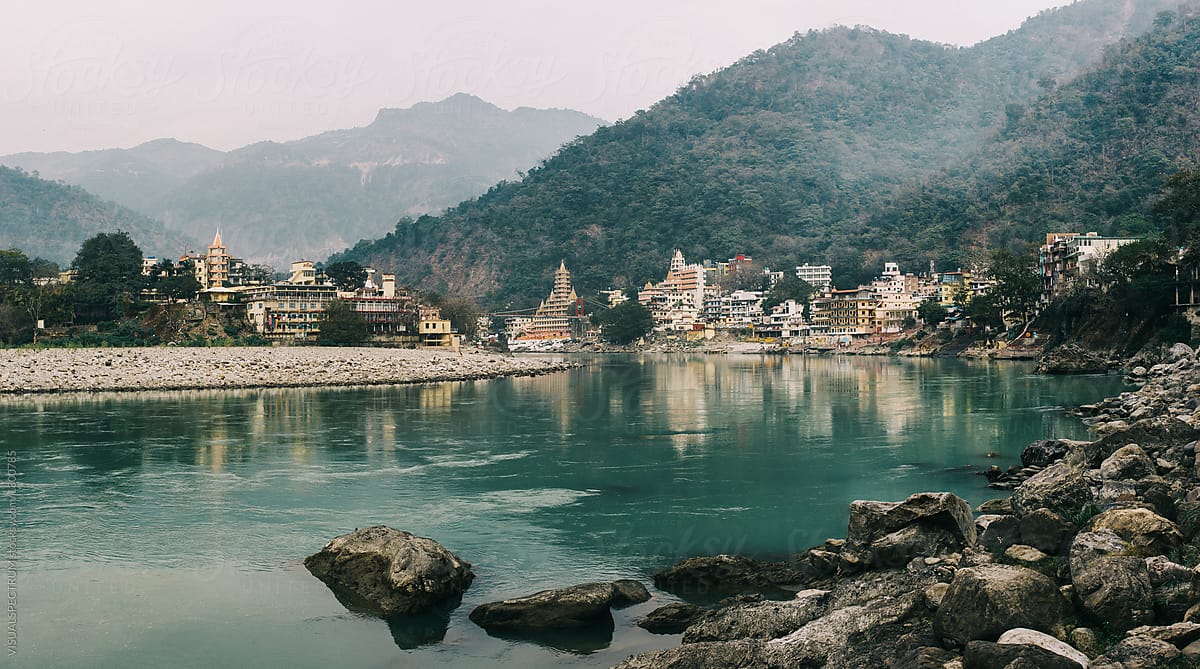 River Ganges at Laxman Jhula (Rishikesh, India) by VISUALSPECTRUM, Ganges