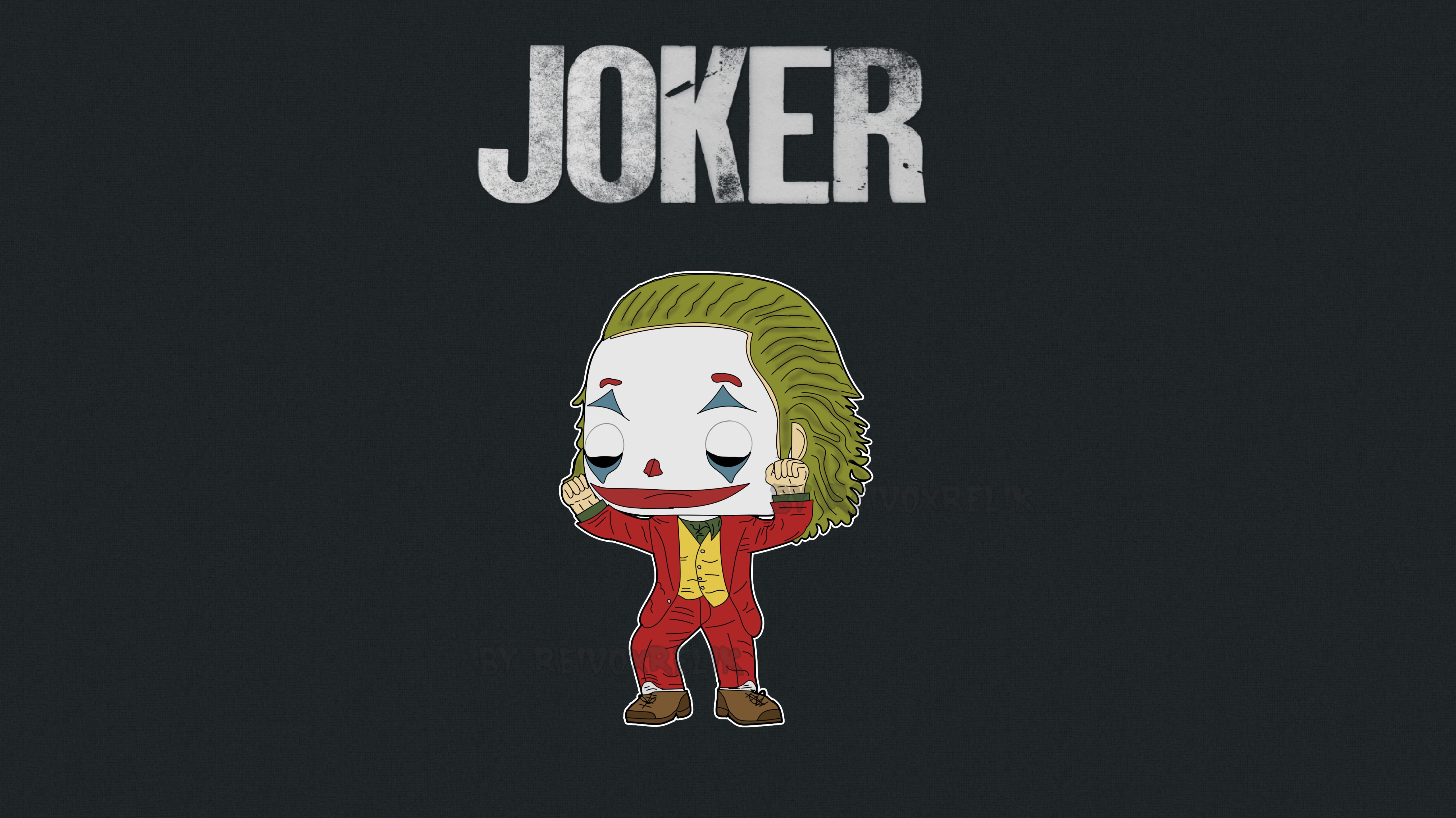 Joker Cartoon Art 5K Wallpaper, HD Superheroes 4K Wallpaper, Image, Photo and Background