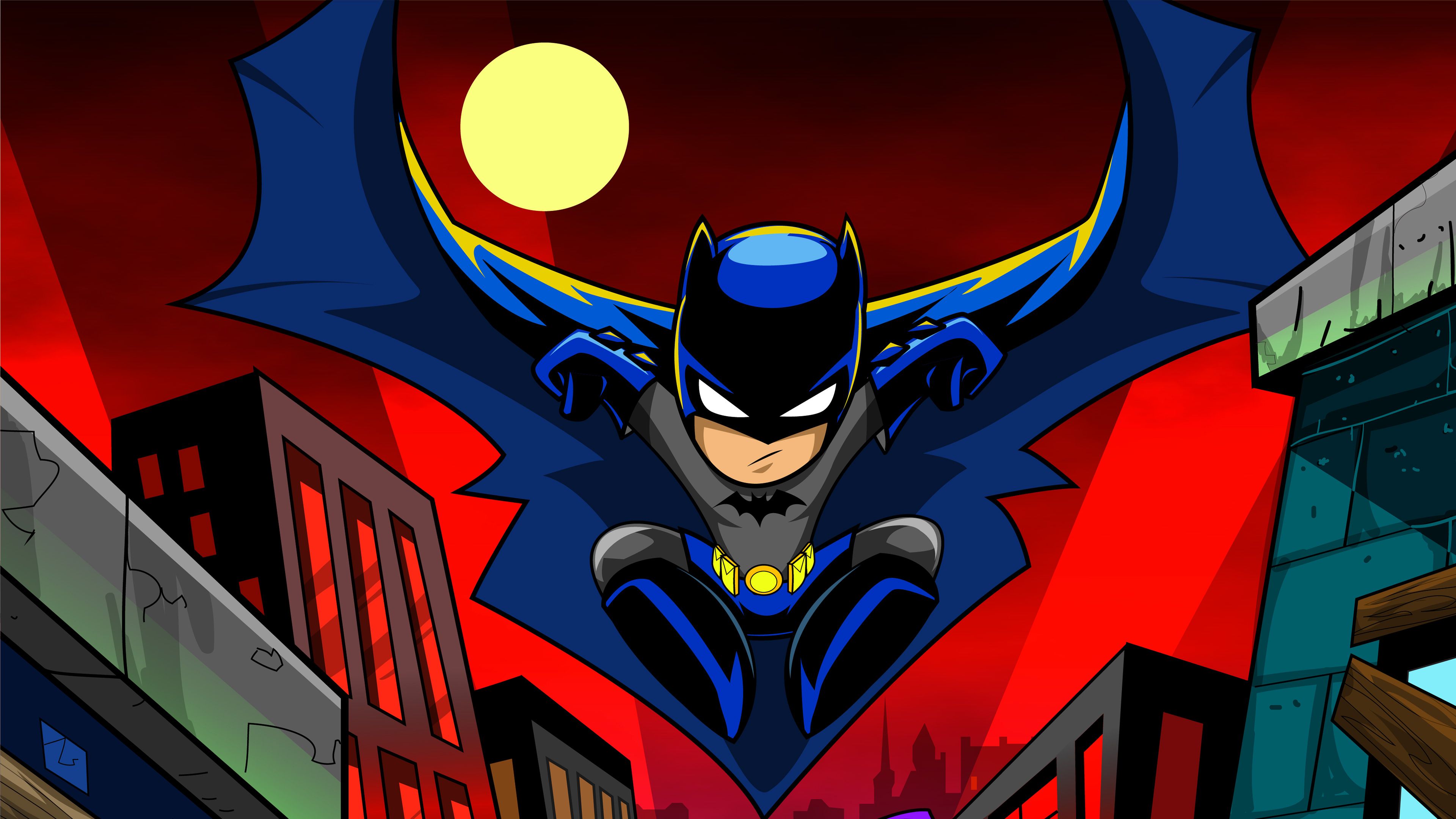Batman Cartoon Art 4k, HD Superheroes, 4k Wallpaper, Image, Background, Photo and Picture