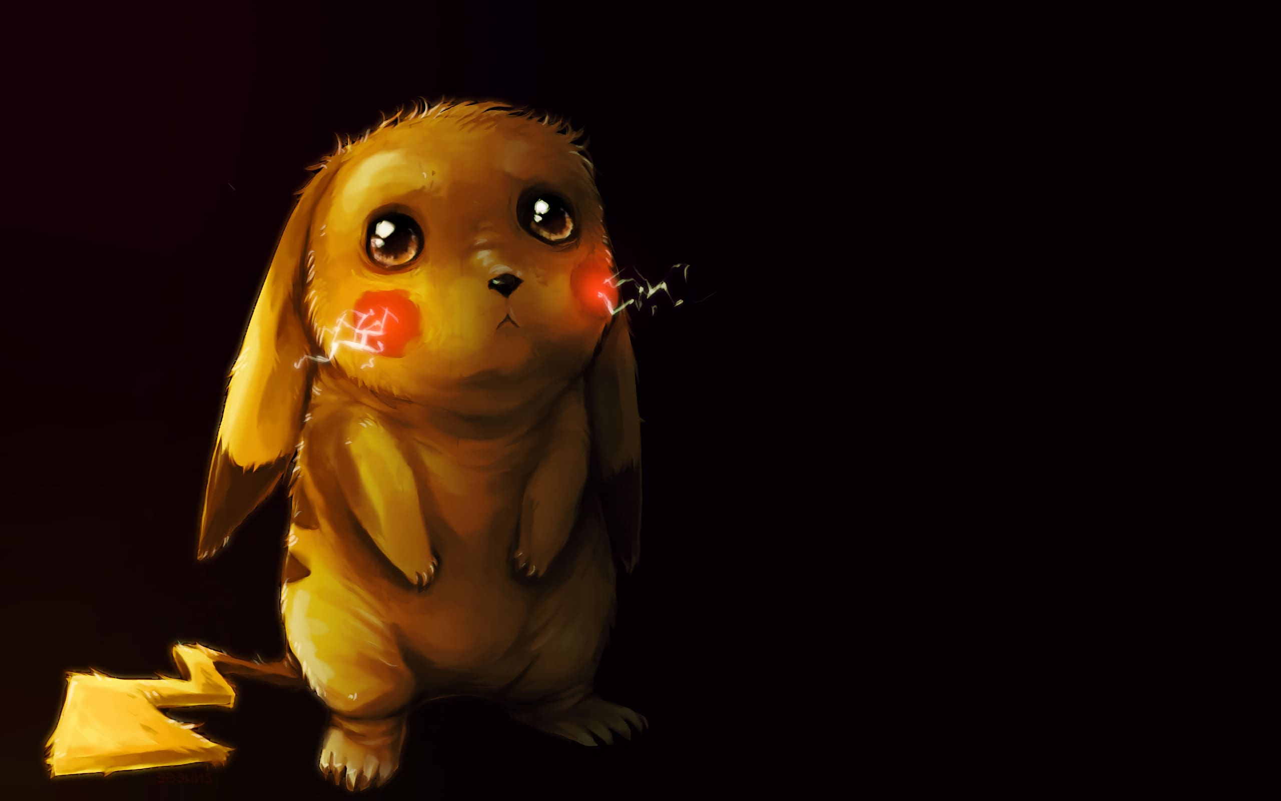 Wallpaper of Cute, Electric Pokémon, Pikachu, Pokémon, Sad background & HD image