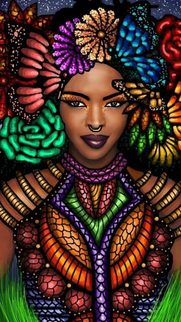 Cute Black girls wallpaper for girls wallpaper app. Black women art, Black girl art, Black art