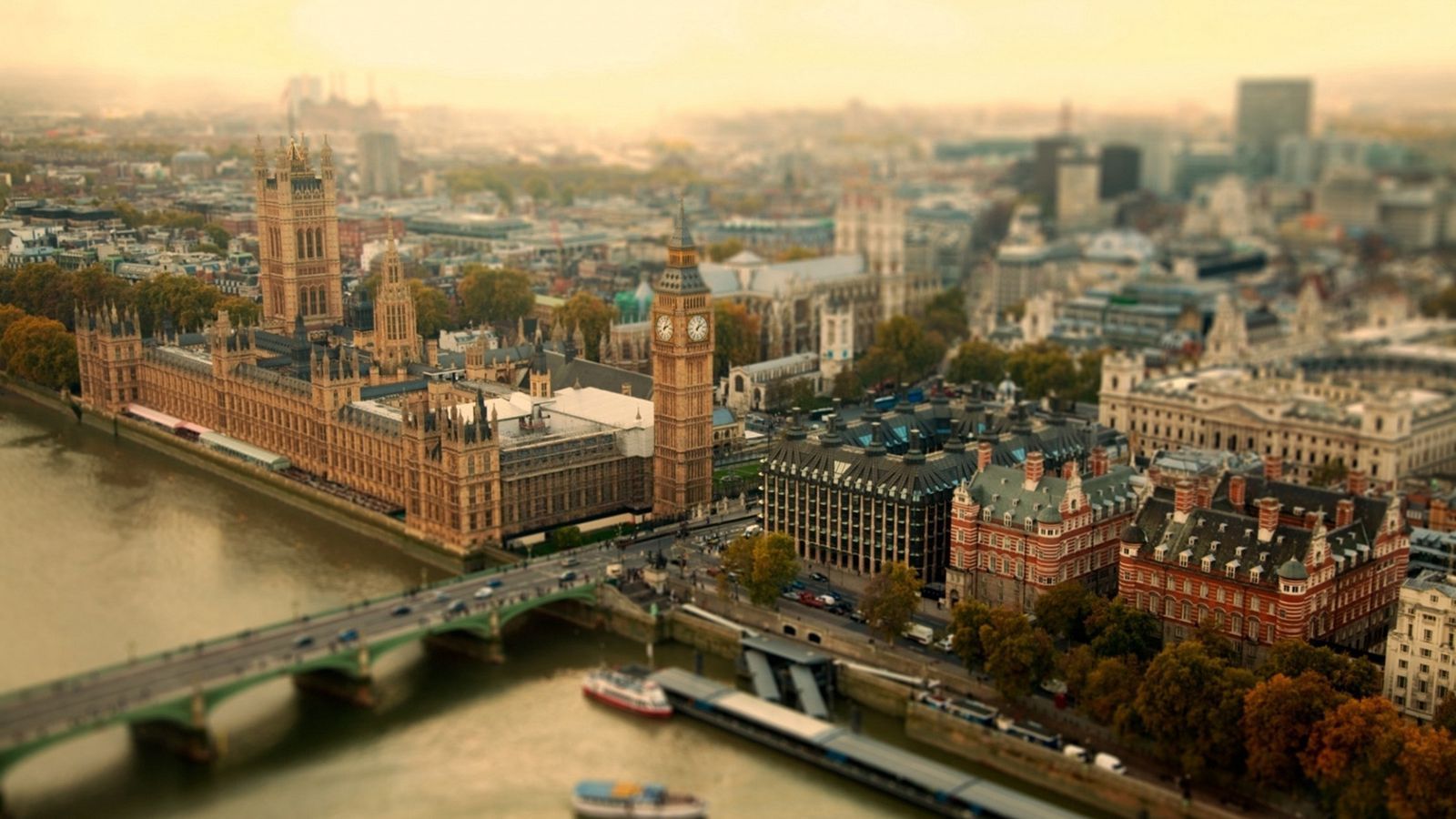 Download wallpaper 1600x900 london, uk, city, tower bridge widescreen 16:9 HD background