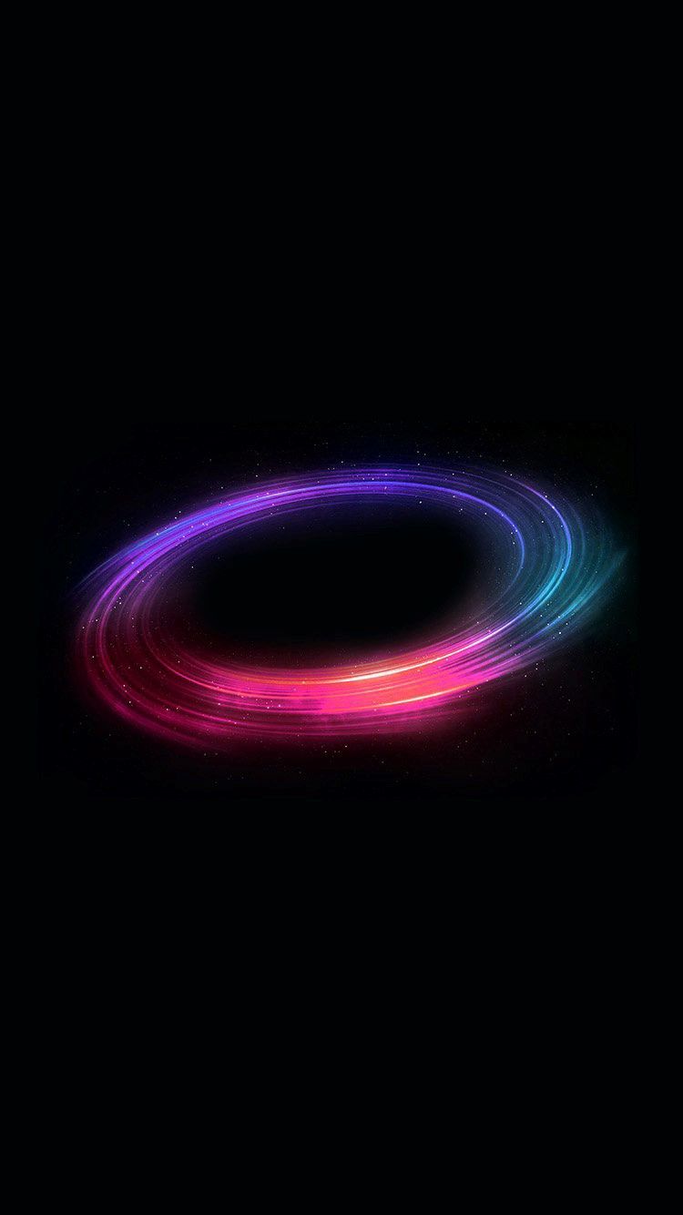 Spinning Neon Colorful Circle iPhone 6 Wallpaper HD