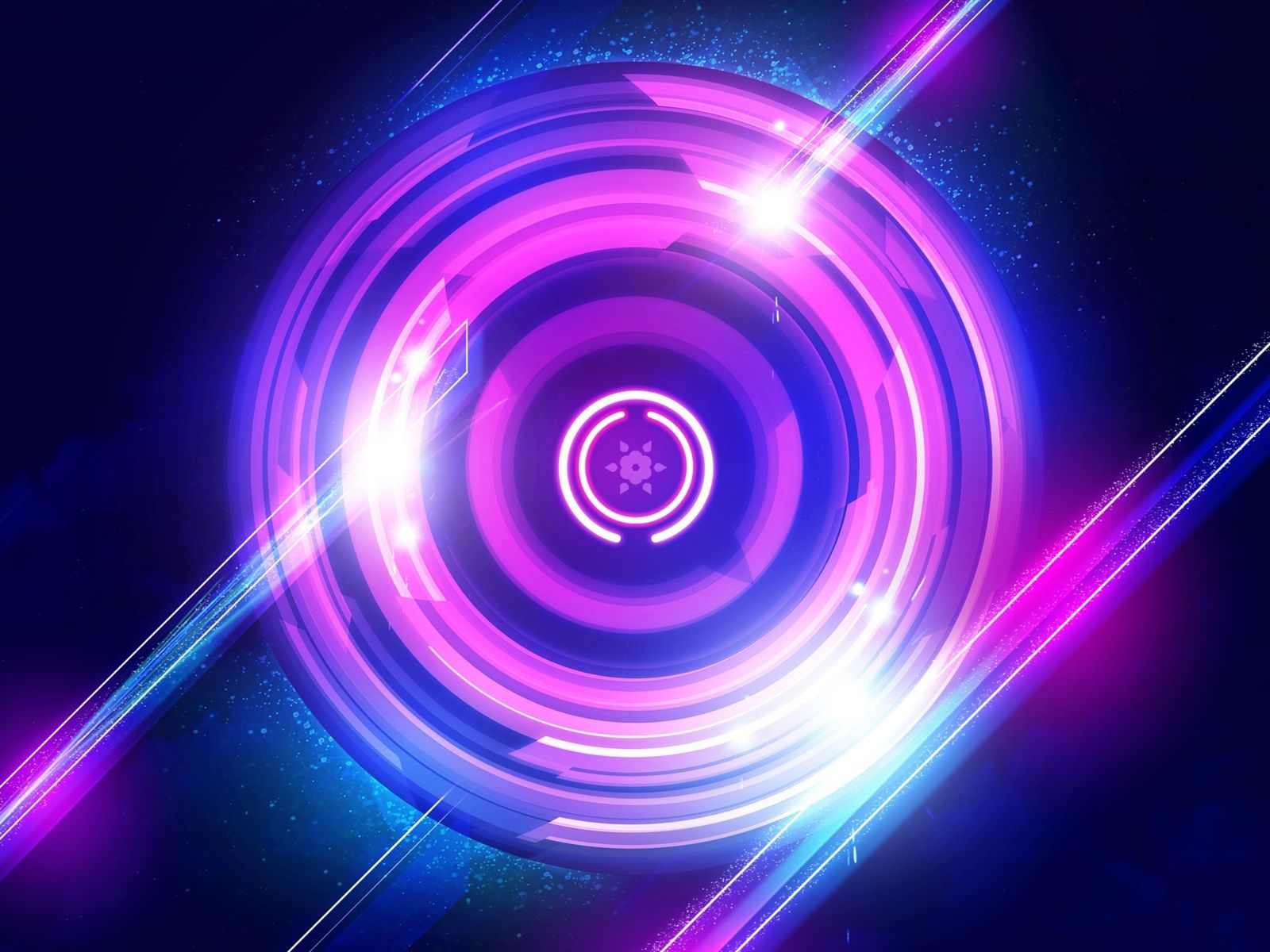 Wallpaper Purple circles, light, abstract 2560x1440 QHD Picture, Image