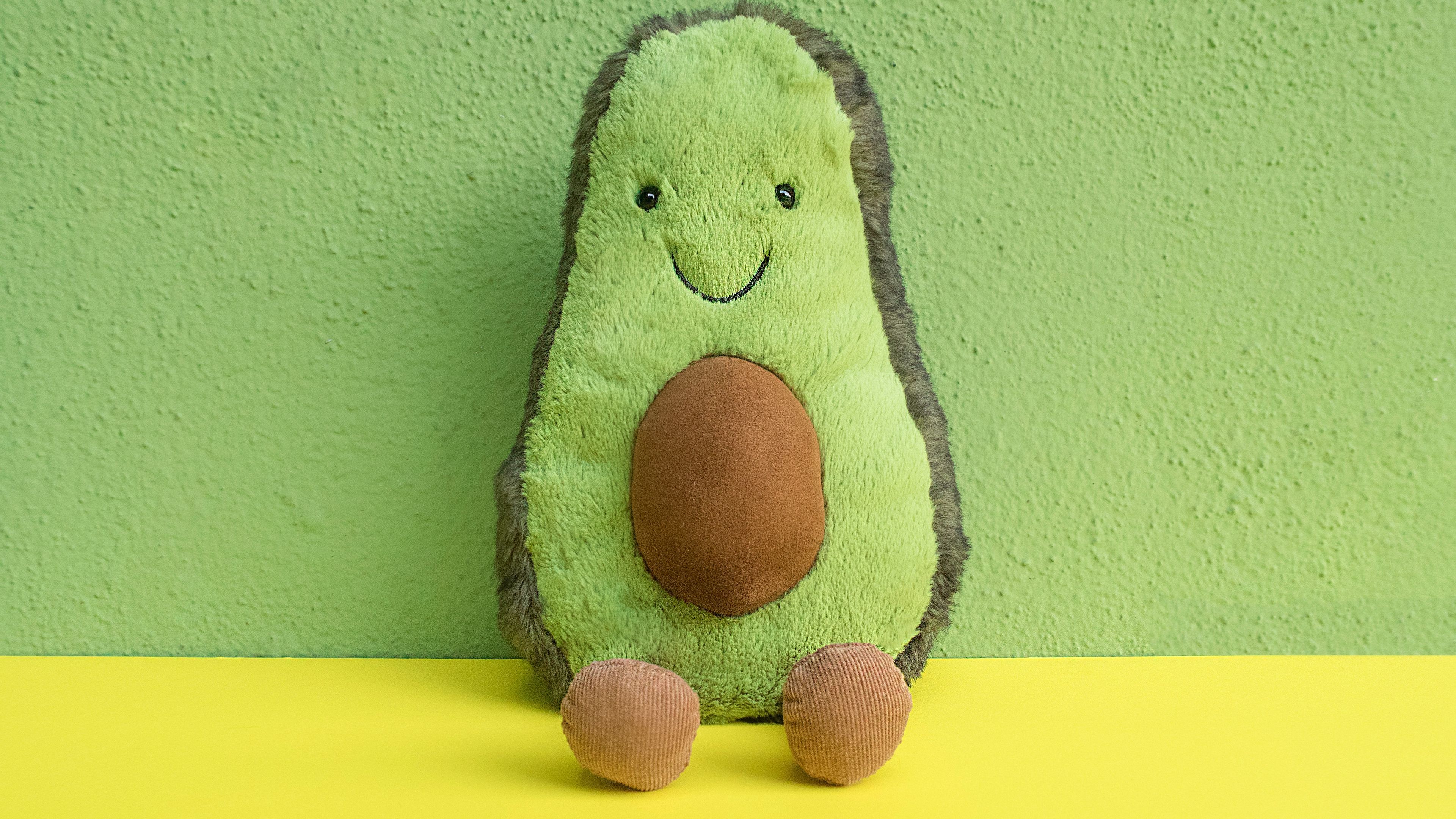 Download wallpapers 3840x2160 toy, teddy, avocado, cute, green 4k uhd 16:9 hd backgrounds
