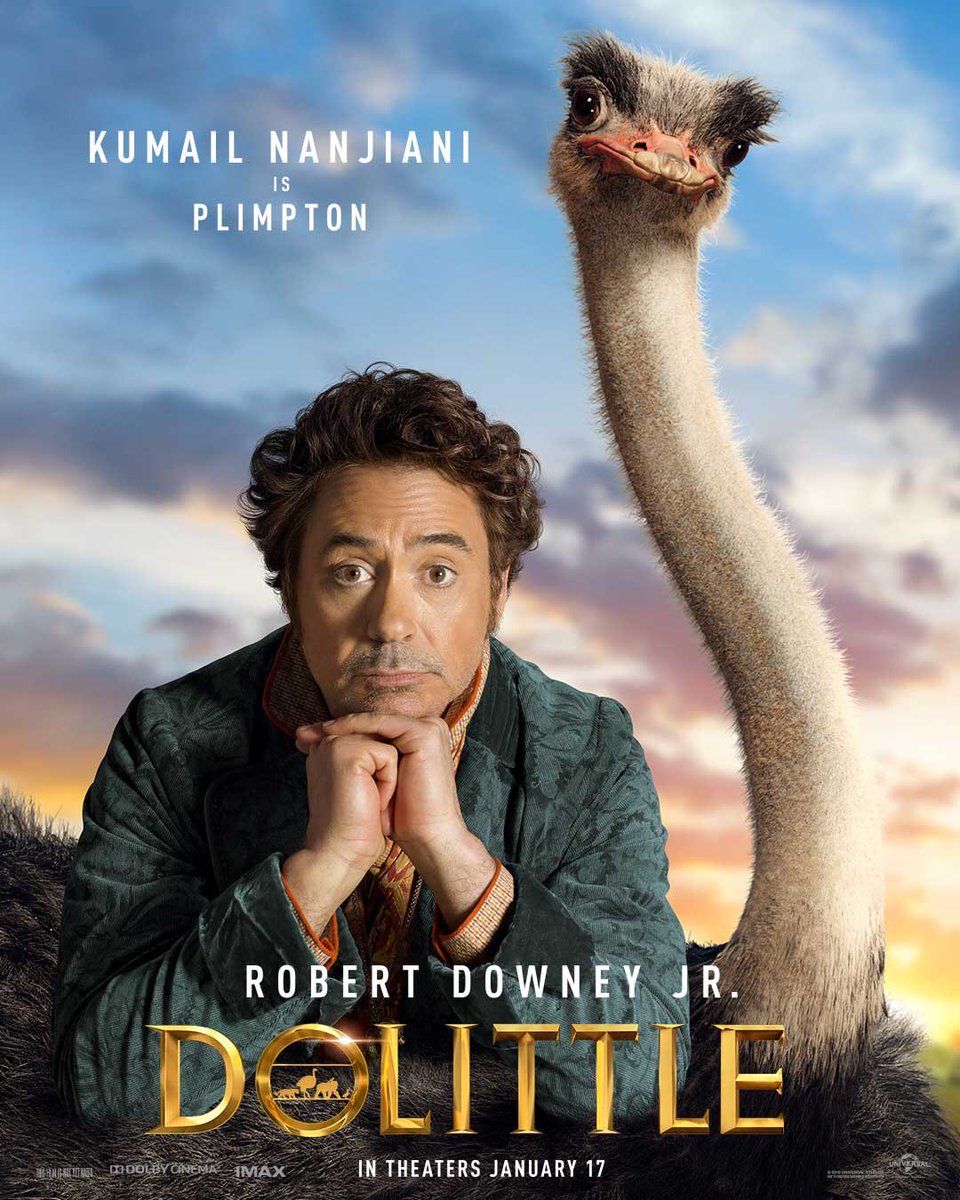 DOLITTLE Character Posters Introduce Robert Downey Jr.'s Good Doctor And His Animal Pals