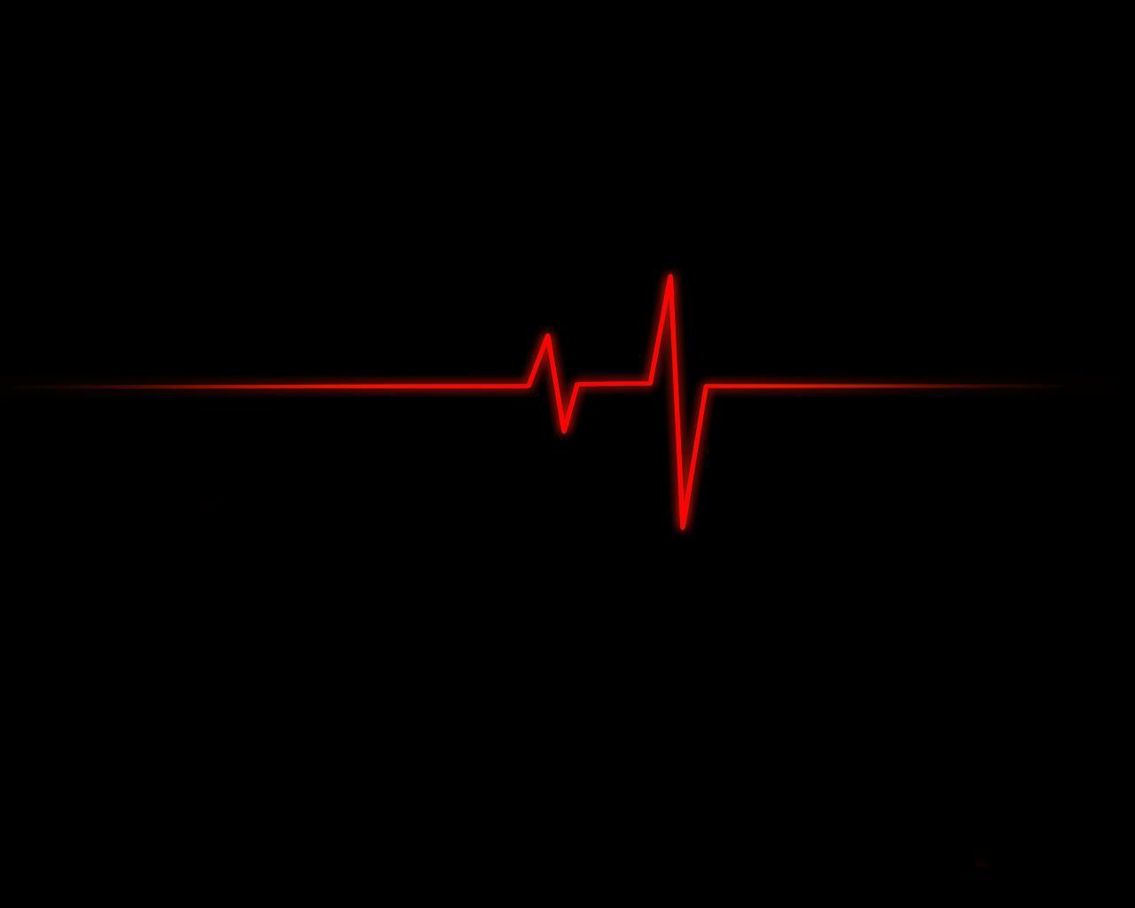 Black Wallpaper Heartbeat