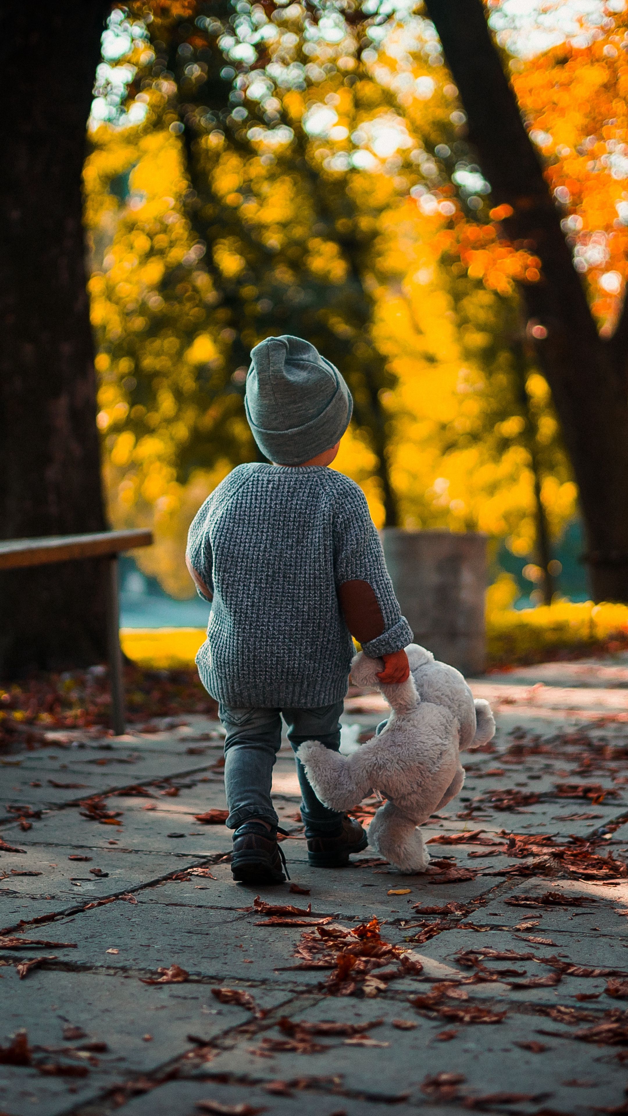 Children #child, #teddy #bear, #autumn #wallpaper HD 4k background for android :). Children photography, Background for photography, Happy photography