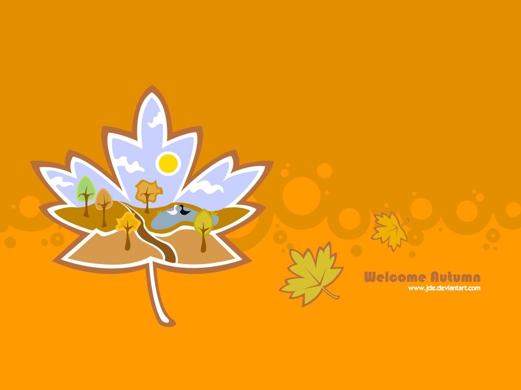 Children Welcome Autumn Wallpaper 730