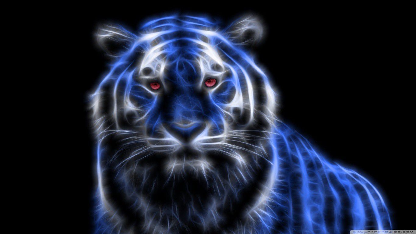 3D Tiger Background Wallpaper 22774