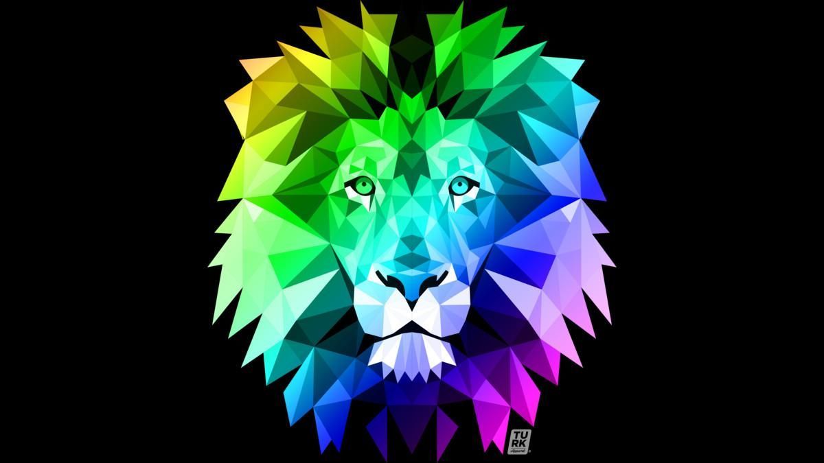 Lion Geometric Wallpaper Free Lion Geometric Background