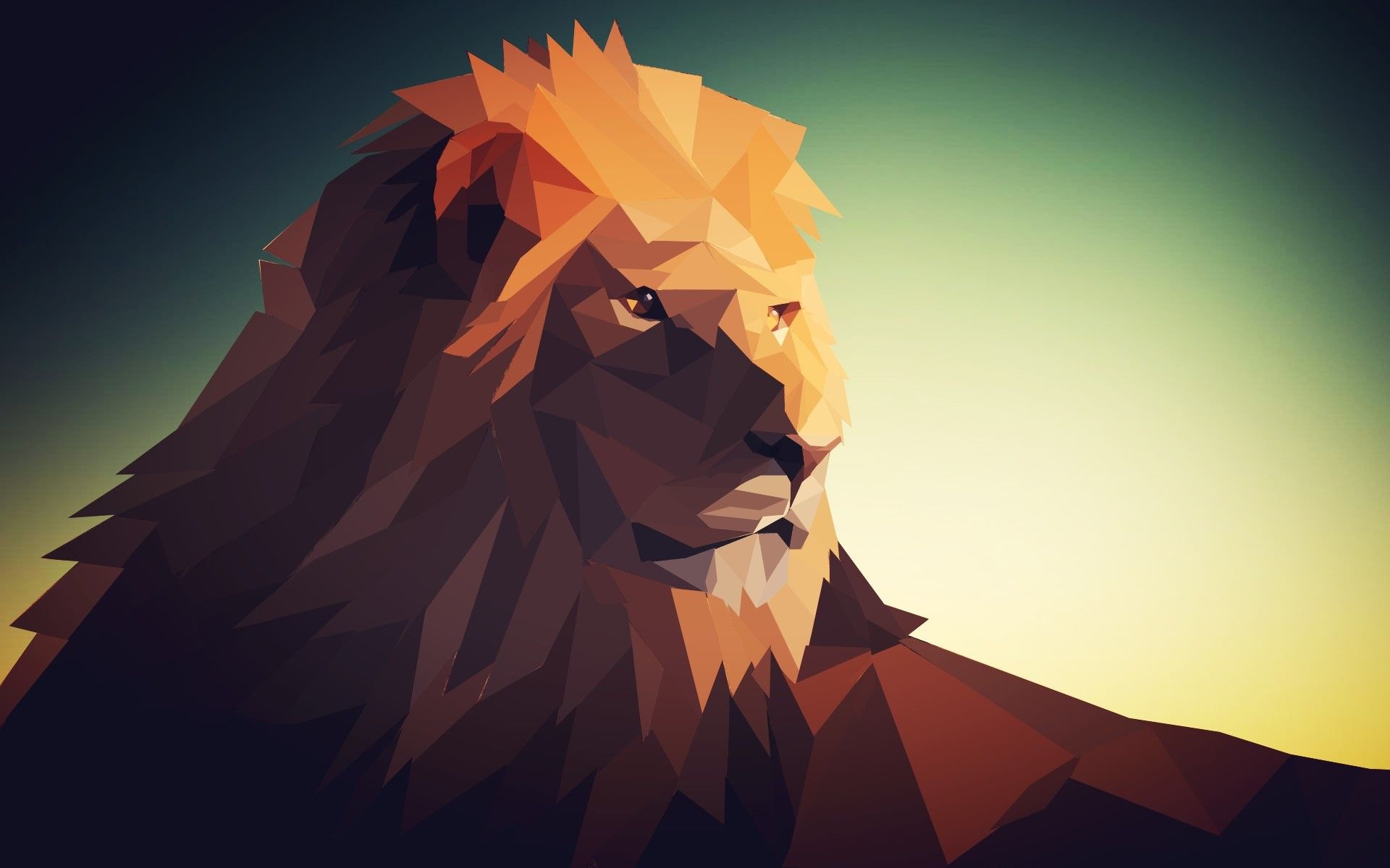 Geometric Lion Wallpaper Free Geometric Lion Background