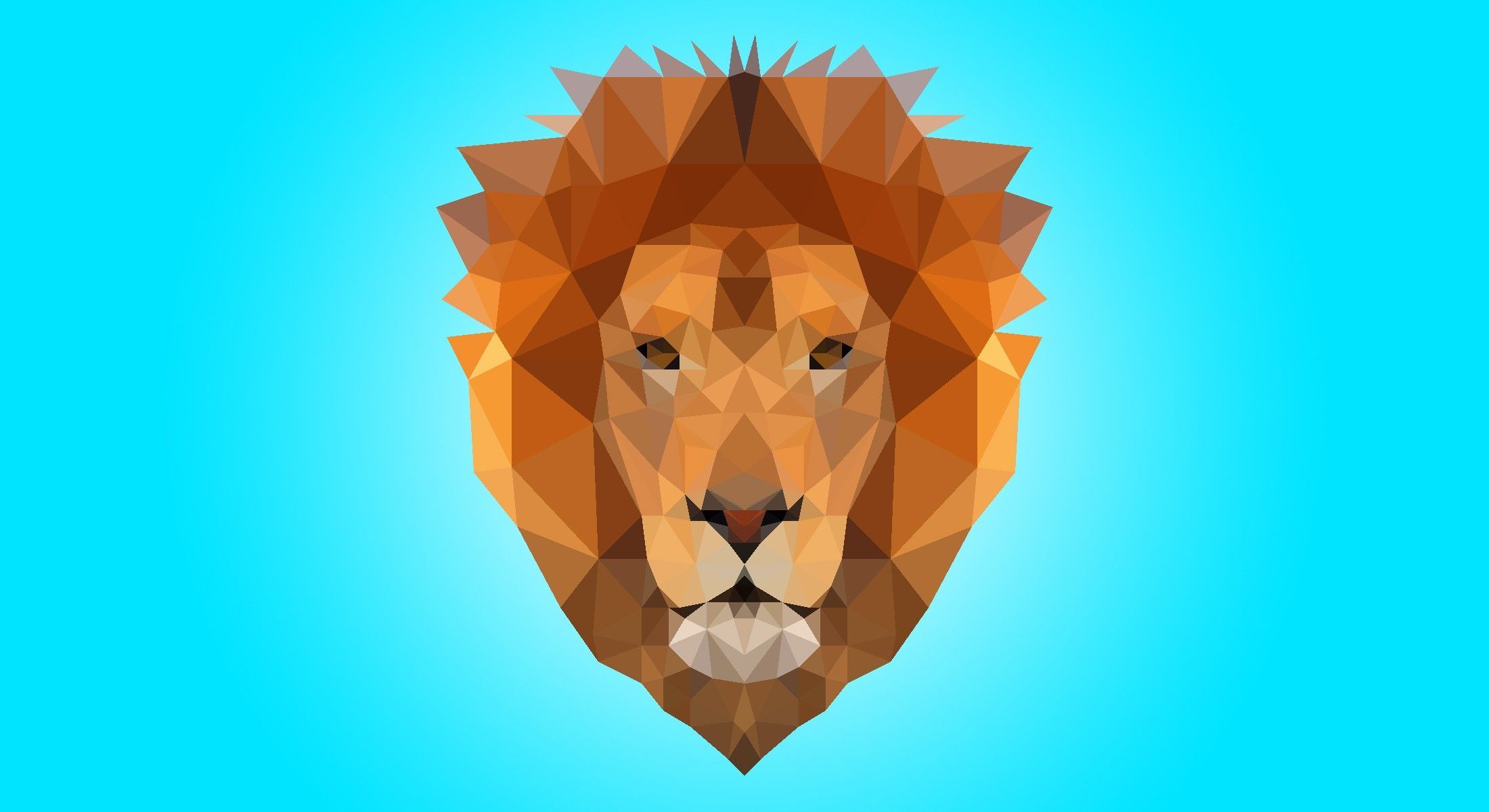 Geometric Lion Wallpaper. Geometric lion, Geometric animal wallpaper, Geometric lion wallpaper