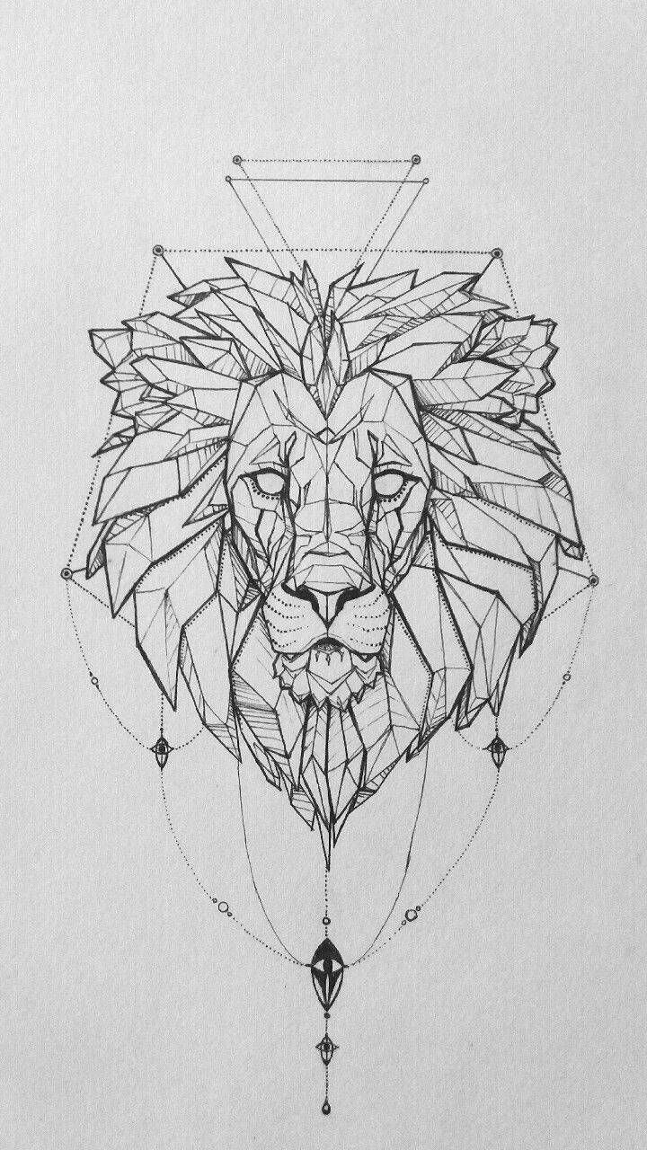 Download leo Wallpaper by newmoon1987 now. Browse millions of popular lion Wallpape. Geometric lion tattoo, Geometric lion, Geometric tattoo
