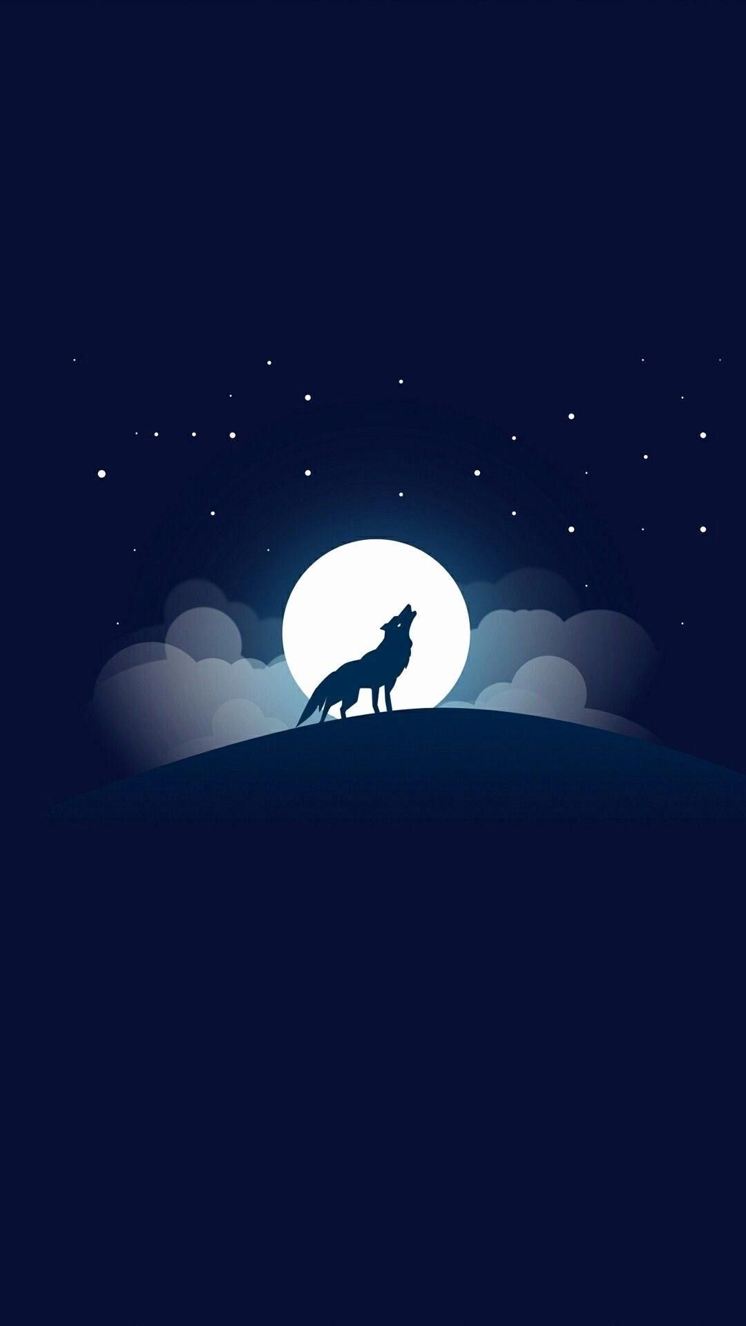 Wolf Minimalist 4K Wallpaper #6.2197