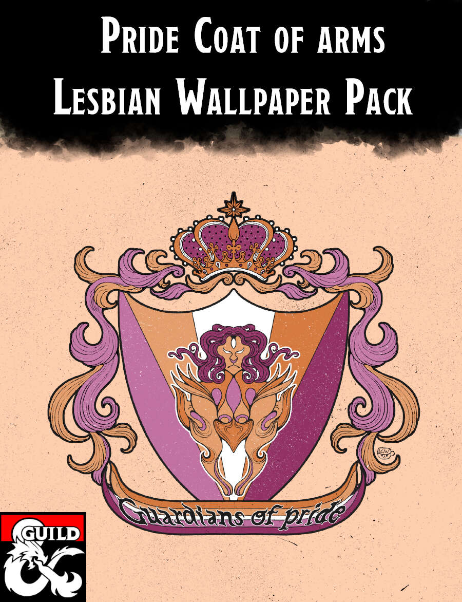 Pride- Lesbian Coat of arms Wallpaper pack Masters Guild. Dungeon Masters Guild