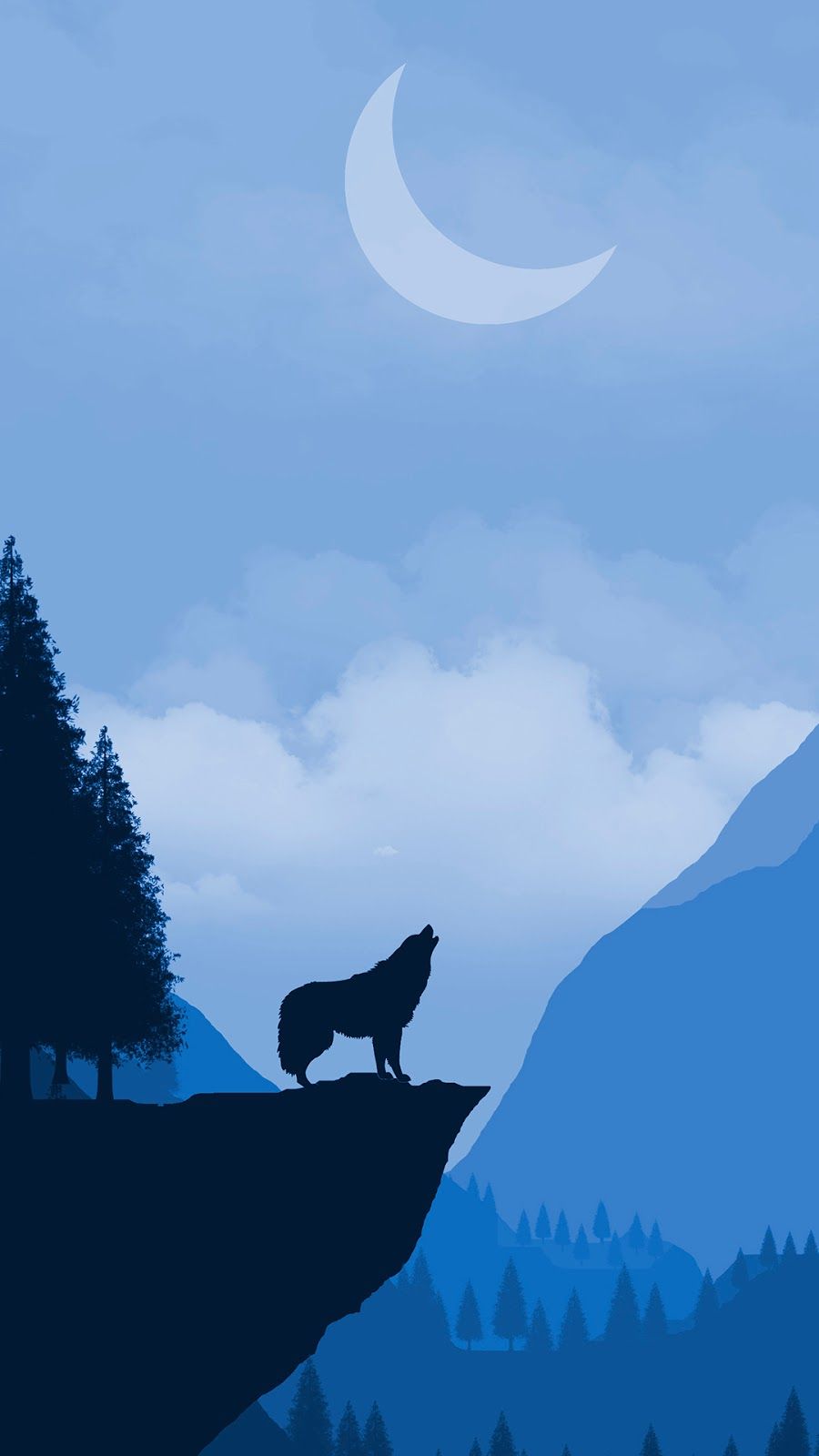 Wolf Minimalist Wallpapers Wallpaper Cave