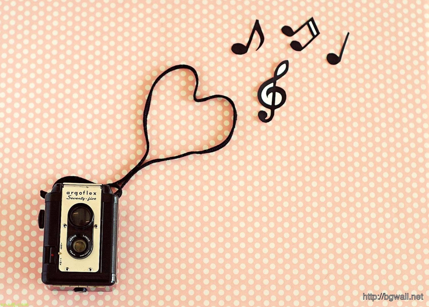 Art Pink Vintage Music Wallpaper