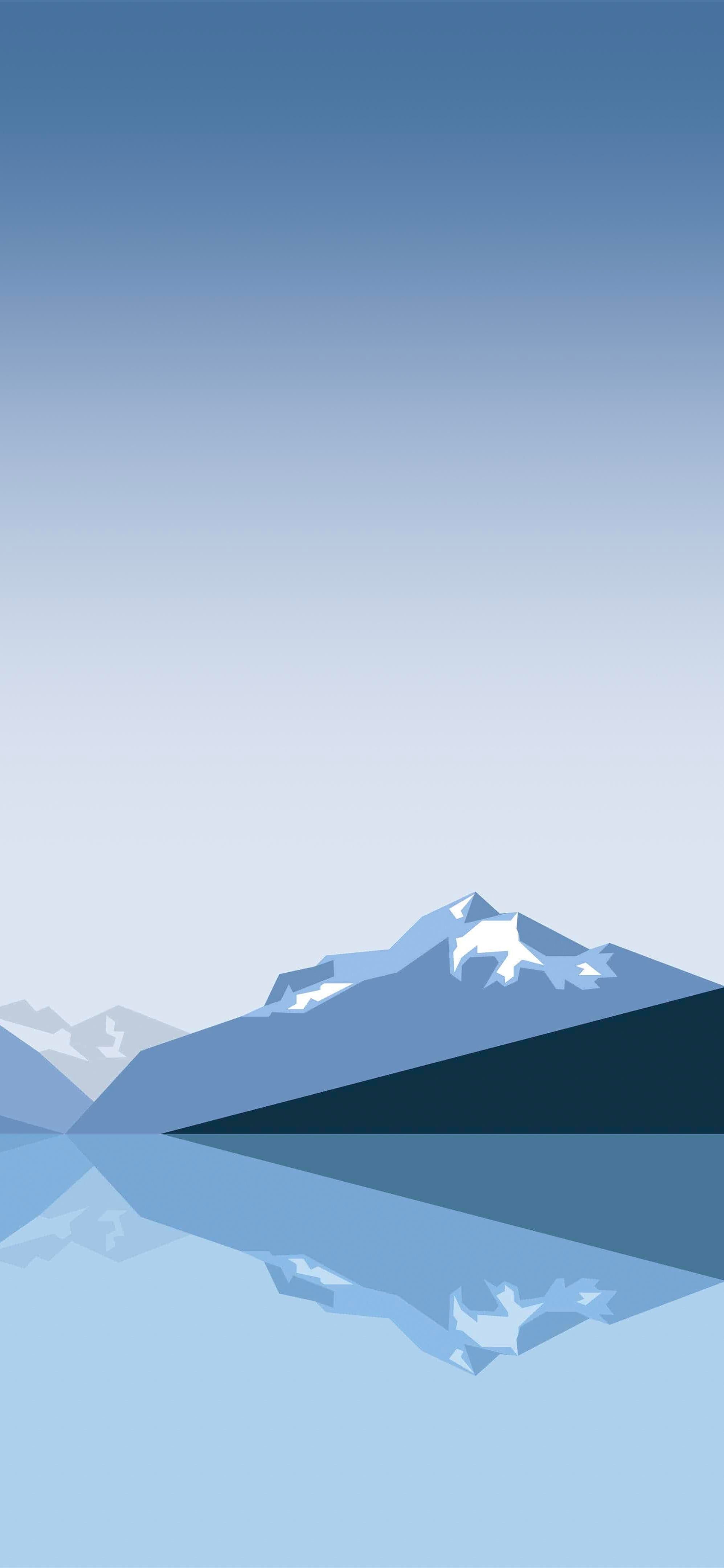 Minimalist Lake. iPhone X Wallpaper X Wallpaper HD