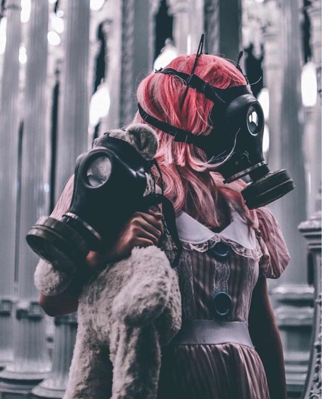 Gasmask. Gas mask girl, Gas mask art, Dark photography