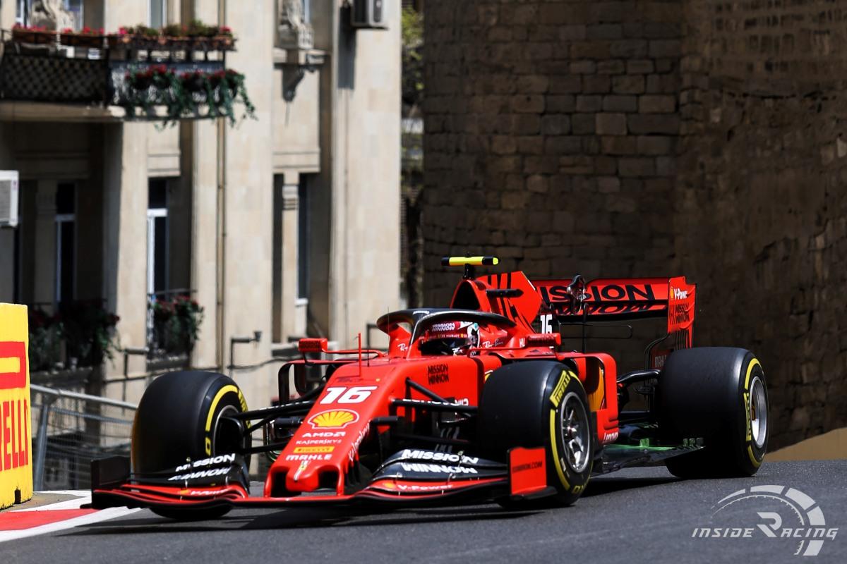 Azerbaijan GP: Leclerc Leads Ferrari 1 2 In Practice 2