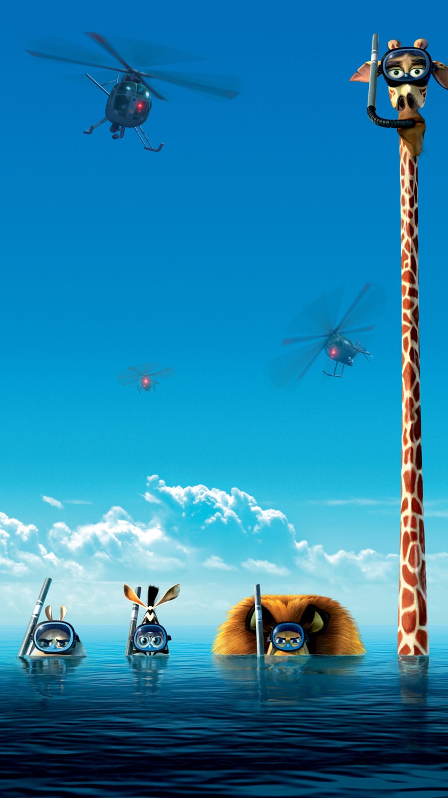 Madagascar 3: Europe's Most Wanted (2012) Phone Wallpaper. Wallpaper de desenhos animados, Wallpaper de filmes, Papéis de parede engraçados