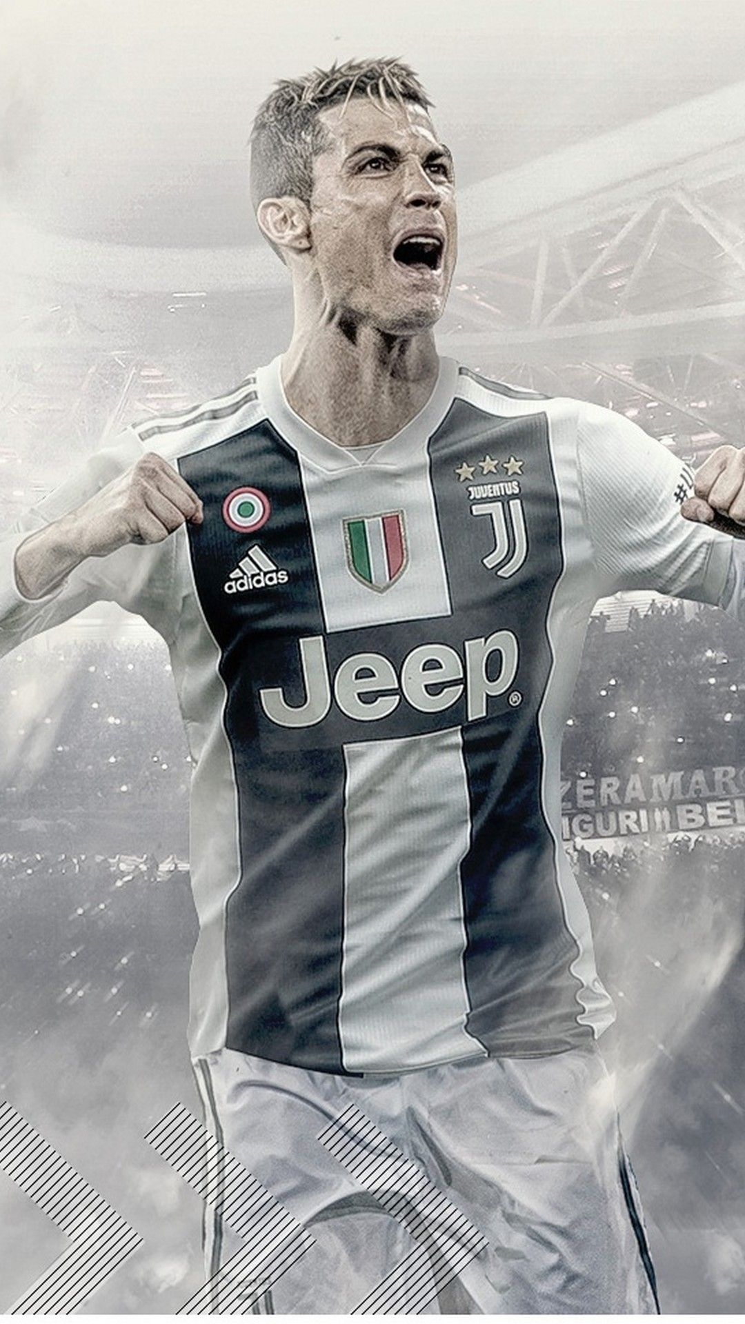 Download Cristiano Ronaldo Juventus Jeep-Adidas Jersey Wallpaper