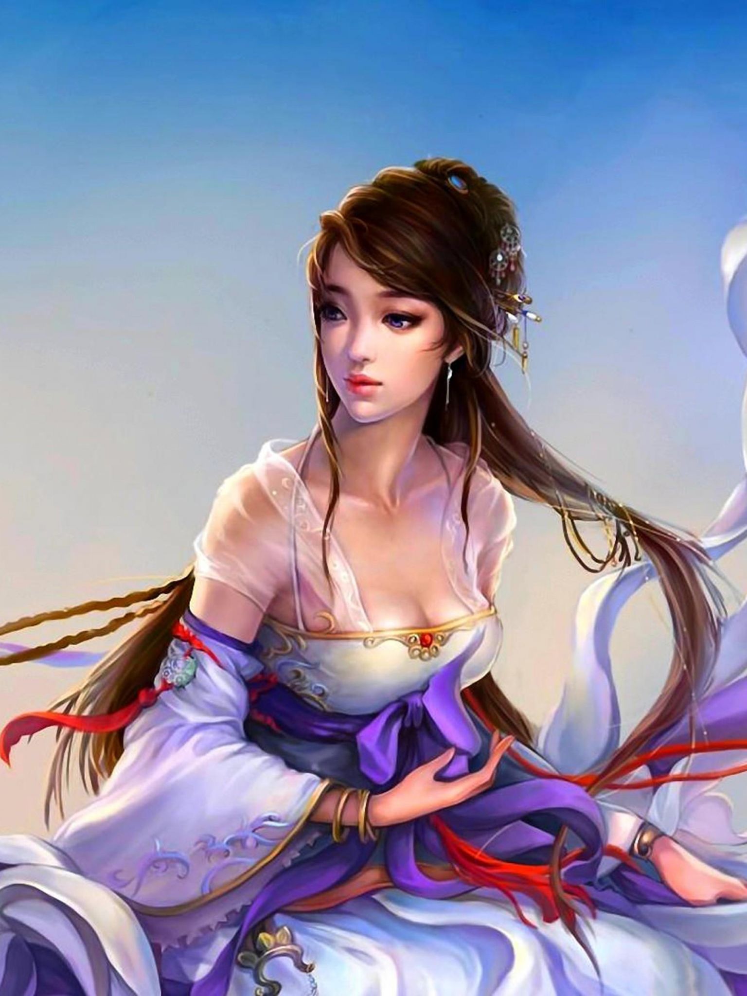 Princess China Girl 3D Desktop HD Wallpaper