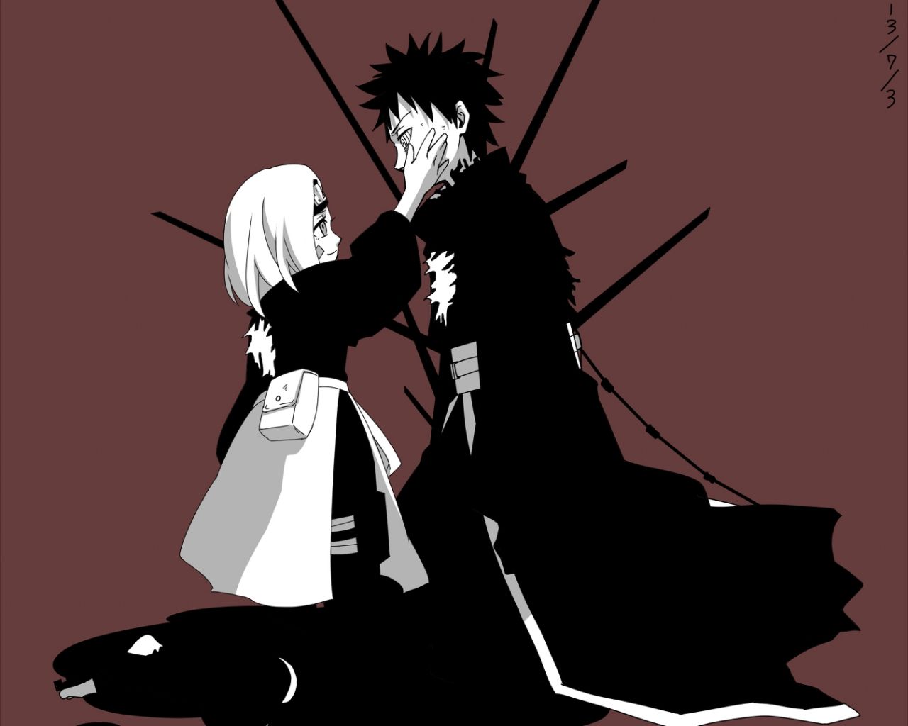 Free download Team Minato image Obito and Rin HD wallpaper and background [1345x1200] for your Desktop, Mobile & Tablet. Explore Obito And Rin Wallpaper. Obito And Rin Wallpaper, Rin