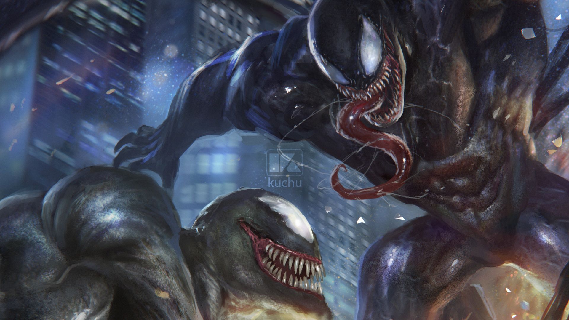 Venom Vs Riot Artwork, HD Superheroes, 4k Wallpaper, Image, Background, Photo and Picture