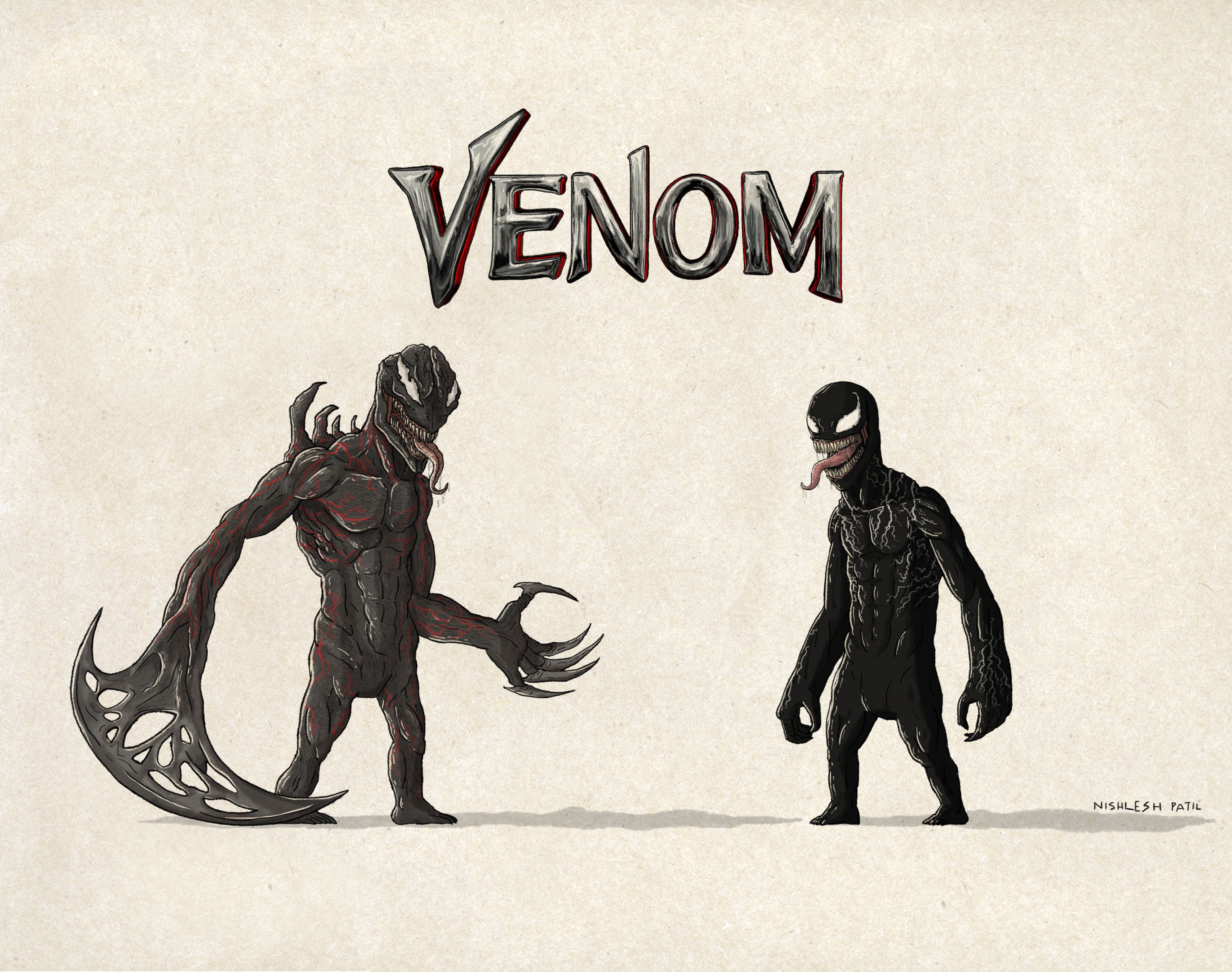 Venom Vs Riot Digital Art 4k 1440x900 Resolution HD 4k Wallpaper, Image, Background, Photo and Picture