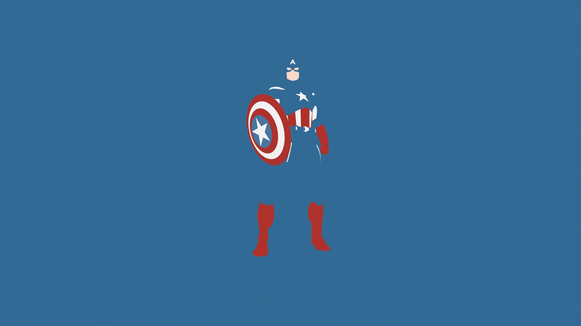 Captain America Marvel Comics Minimalism Wallpaper, HD Minimalist 4K Wallpaper, Image, Photo and Background