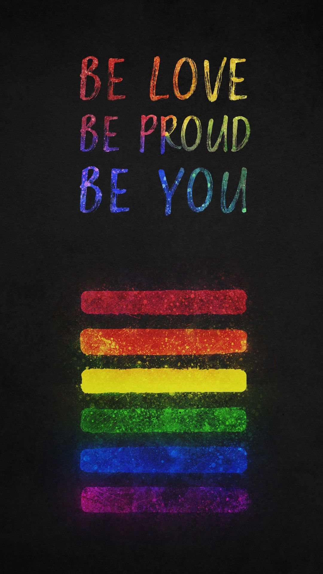 Be Love Be Proud Be You Quotes 4K Wallpaper