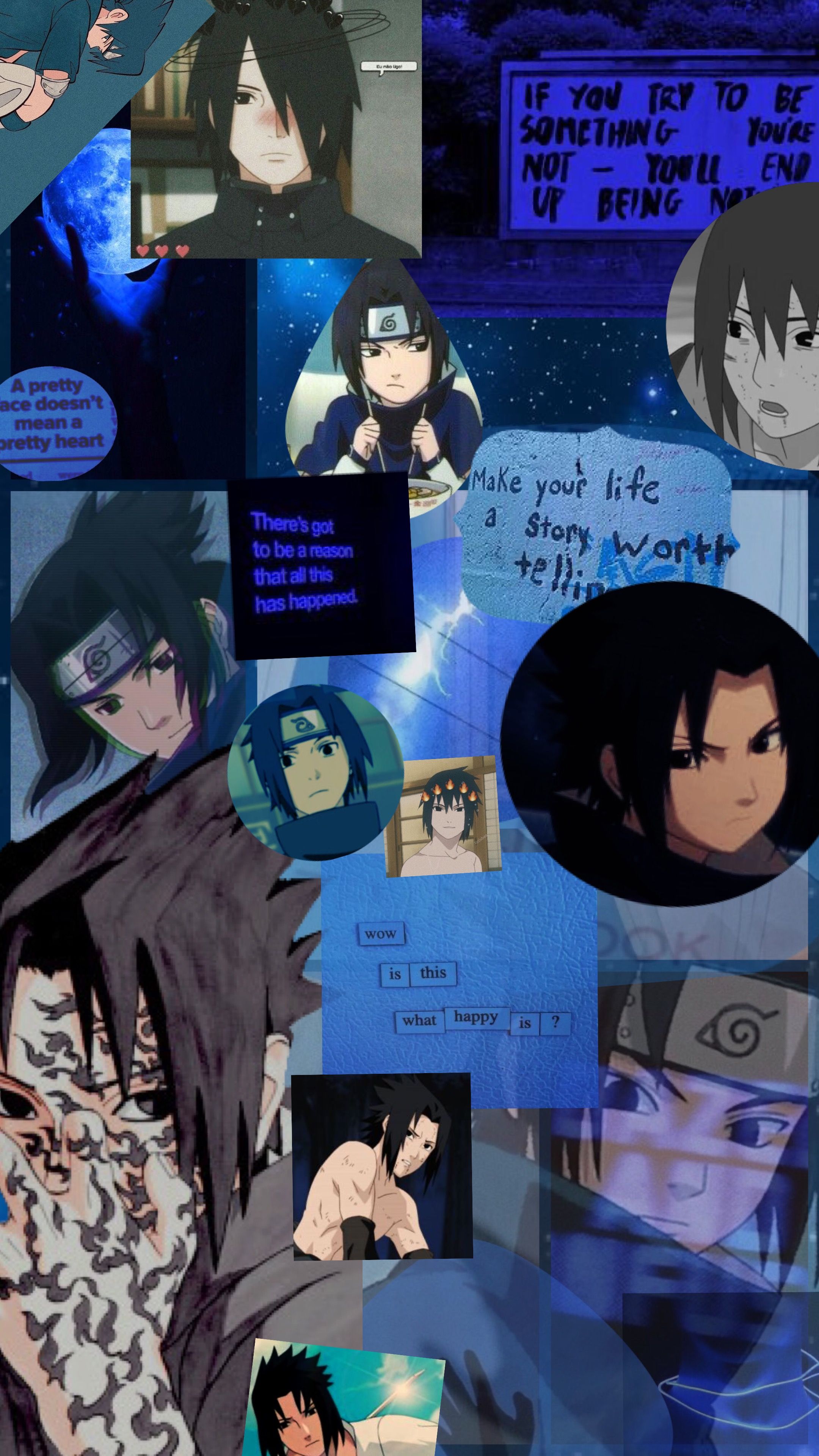 Sasuke Aesthetic Wallpaper by Gabs em 2020. Personagens naruto shippuden, Naruto, Naruto shippuden