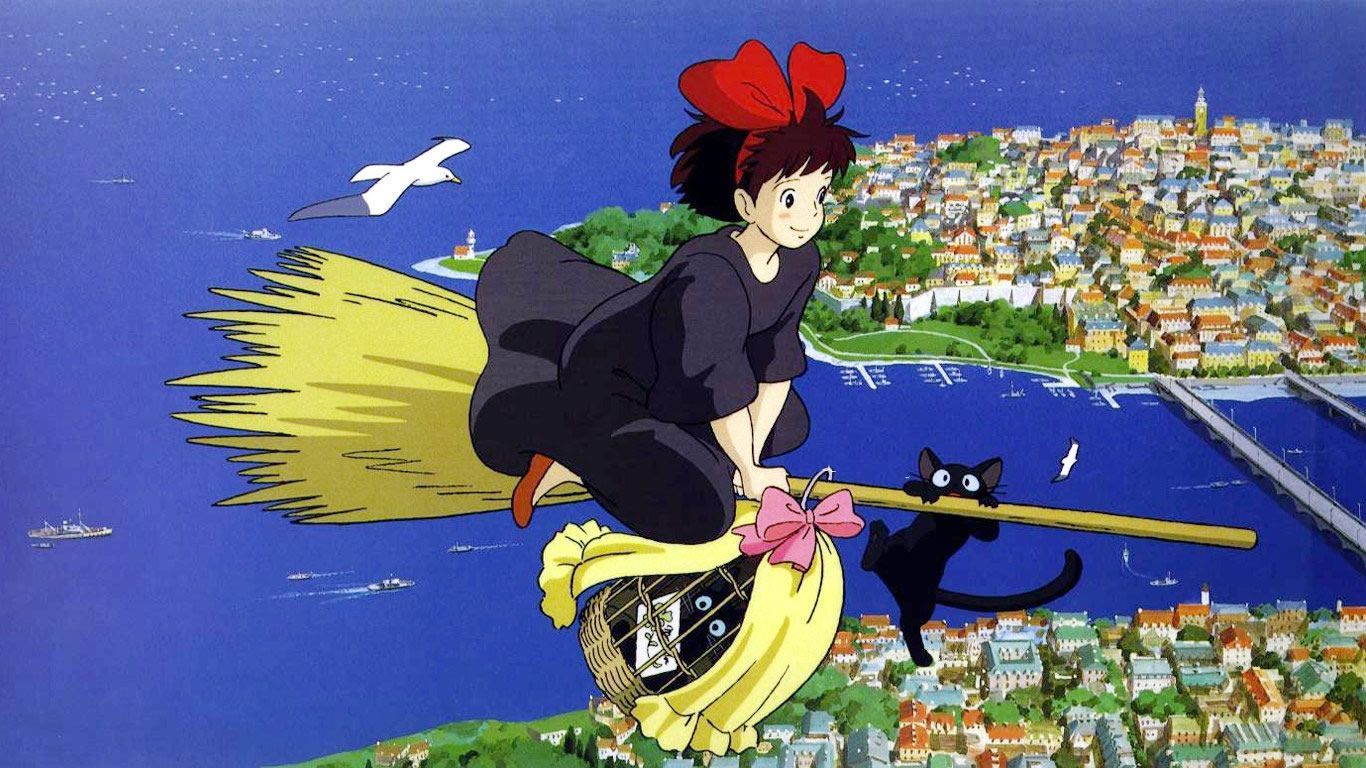 Kiki's Delivery Service Movie. Kiki's Delivery Service is a 1989 Japanese animated fantasy film. Kiki's delivery service, Studio ghibli movies, Studio ghibli