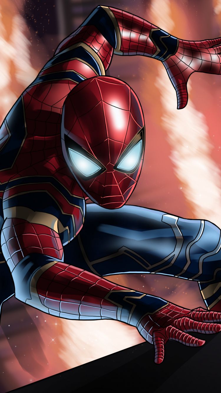 Download 750x1334 Wallpaper Spider Man, Avengers: Infinity War, Movie, Art, Iphone Iphone 750x1334 HD Image, Background, 9335