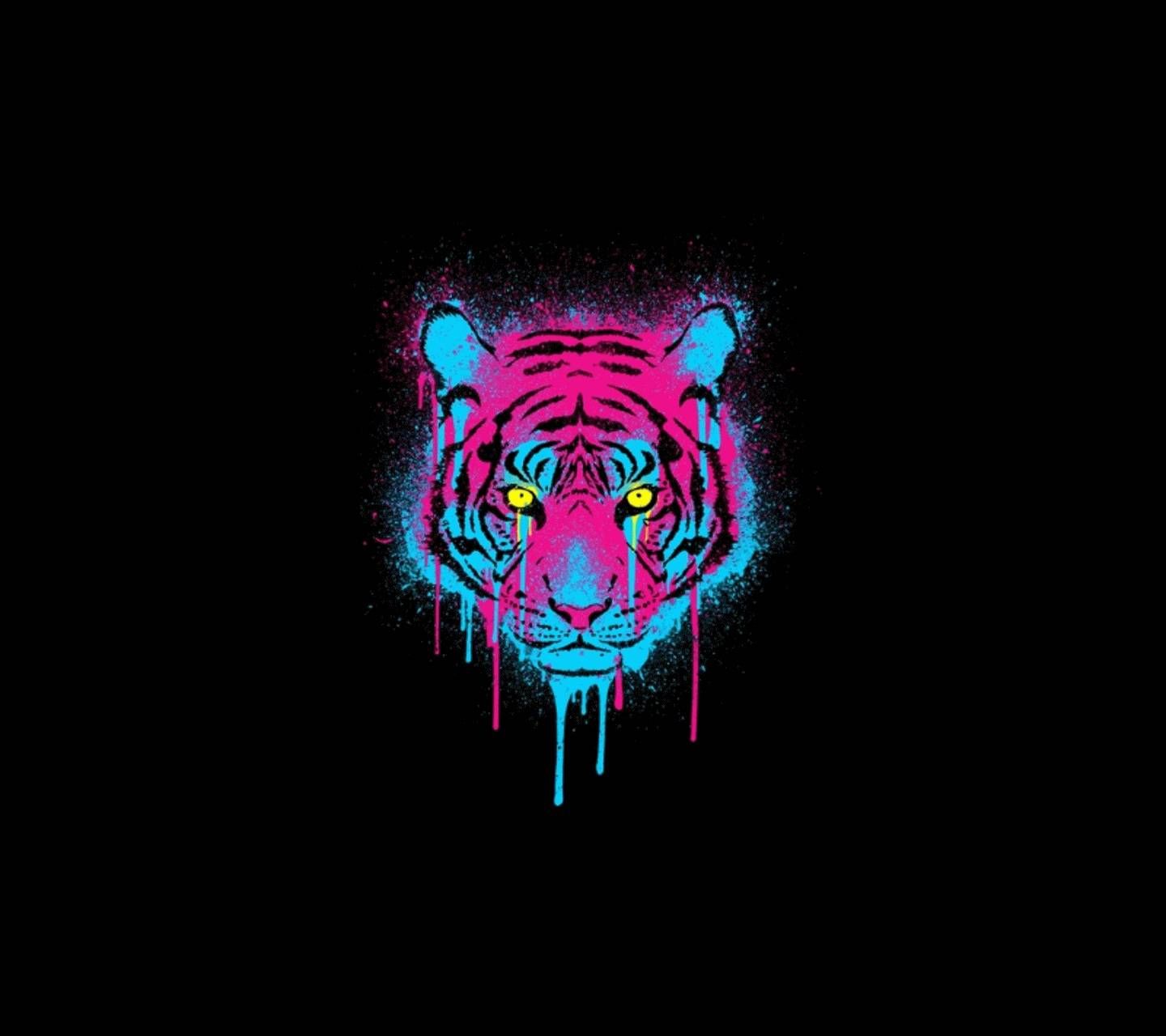 Neon Tiger Wallpaper Free Neon Tiger Background