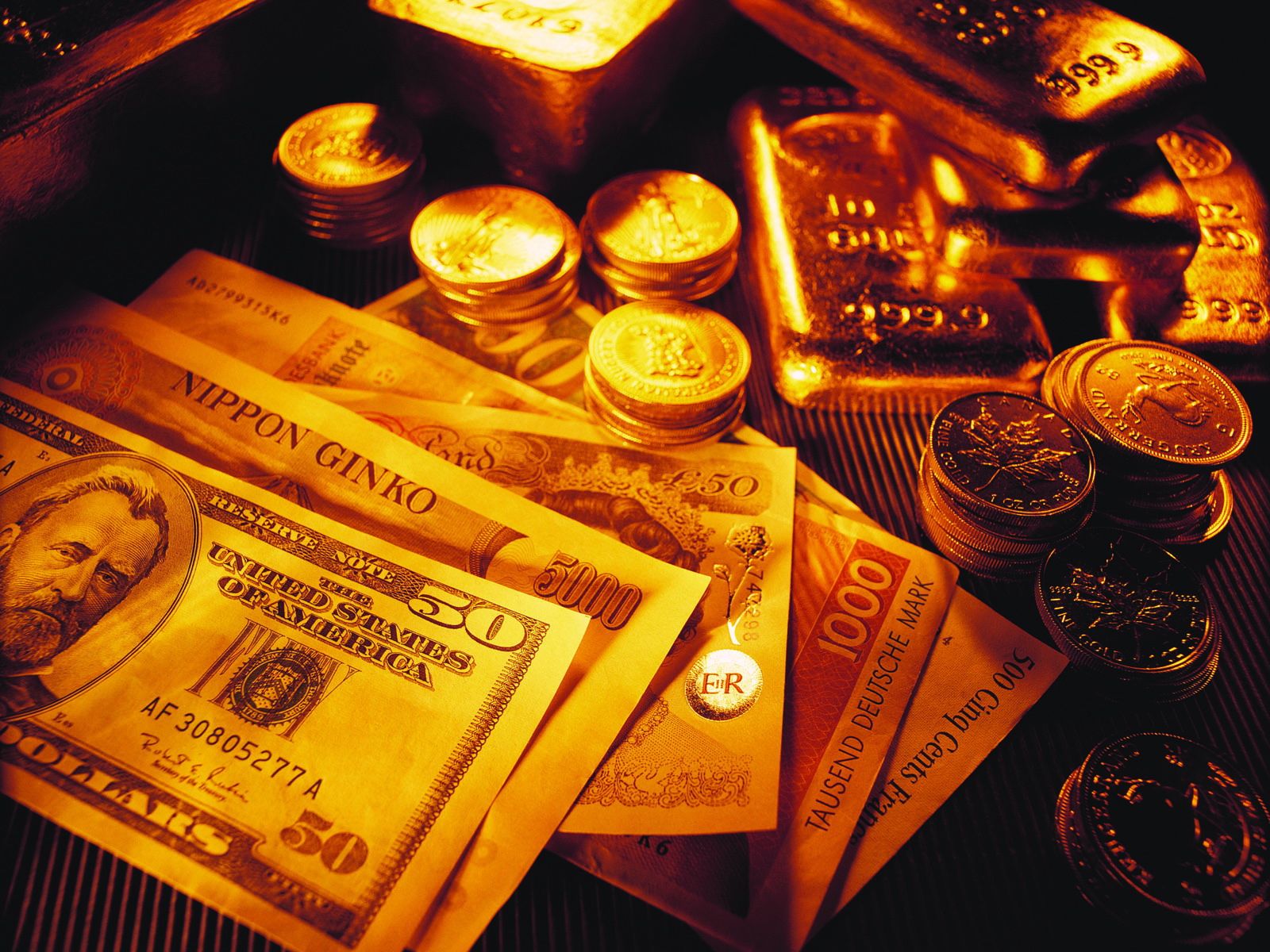 Gold and Money wallpaper and image, picture, photo