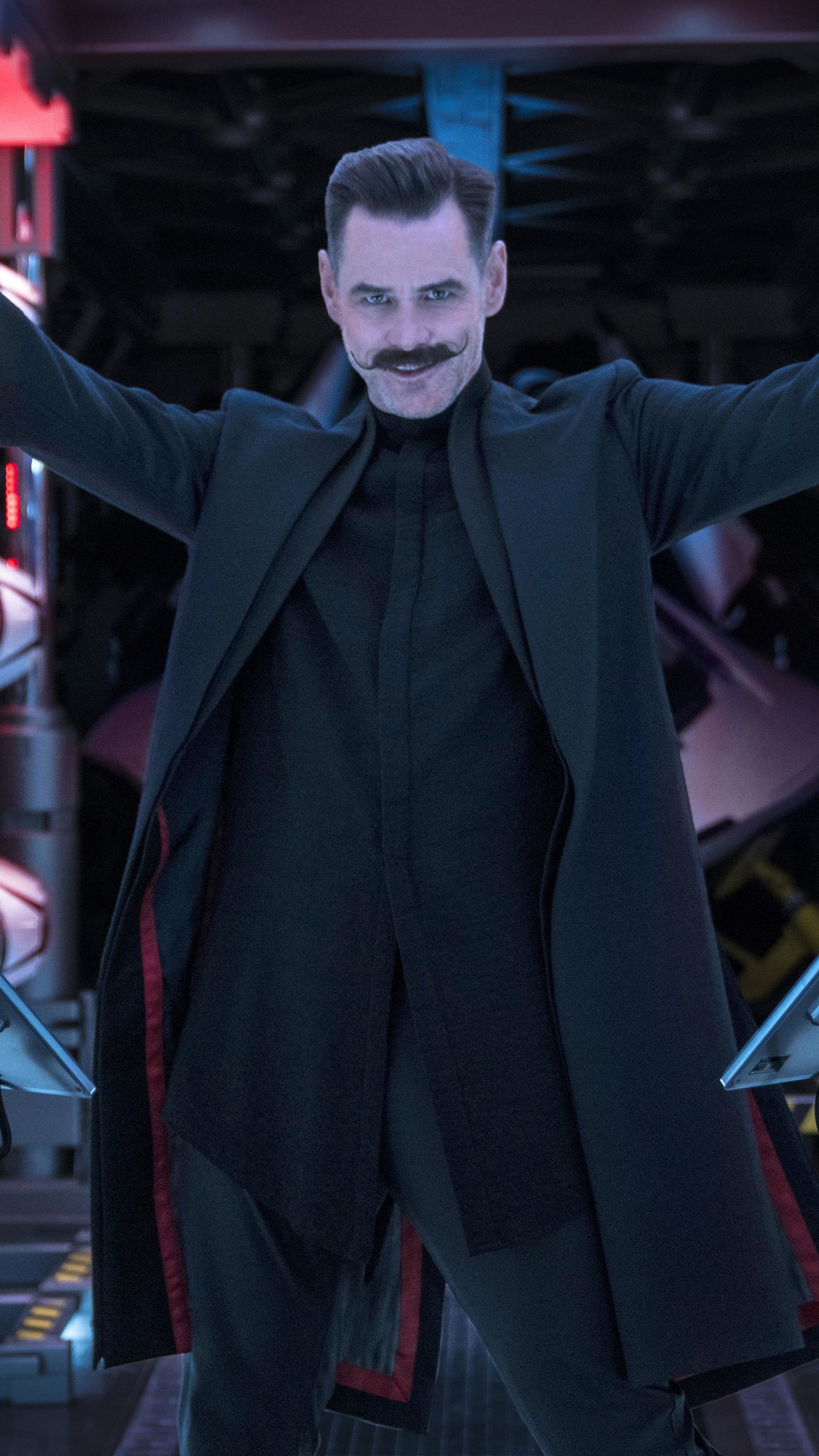 Wallpaper Sonic the Hedgehog, Jim Carrey, 5K, Movies