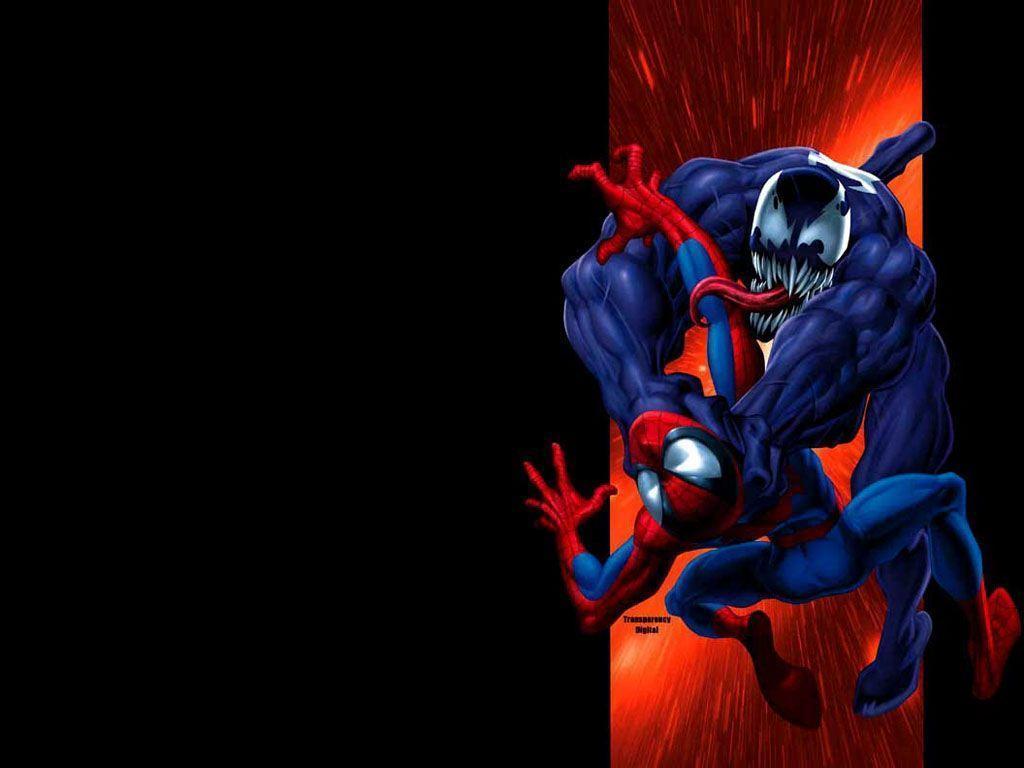 Spider Man Venom  Black Background Wallpaper Download  MobCup