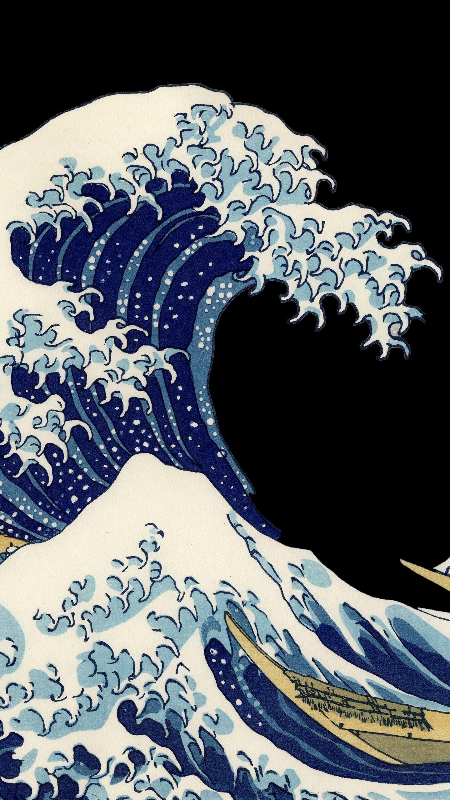 oc Great Wave Off Kangawa Japan Wallpaper  riphonewallpapers