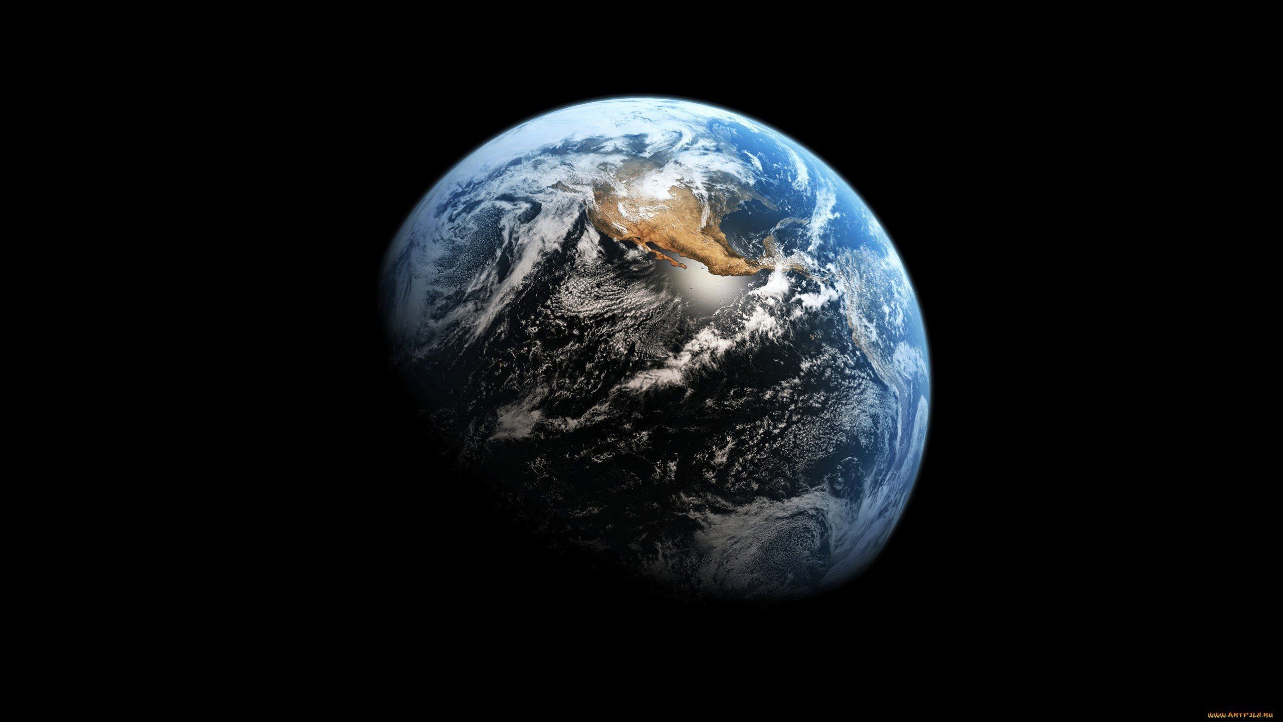 Planet earth day night space wallpaperx1440