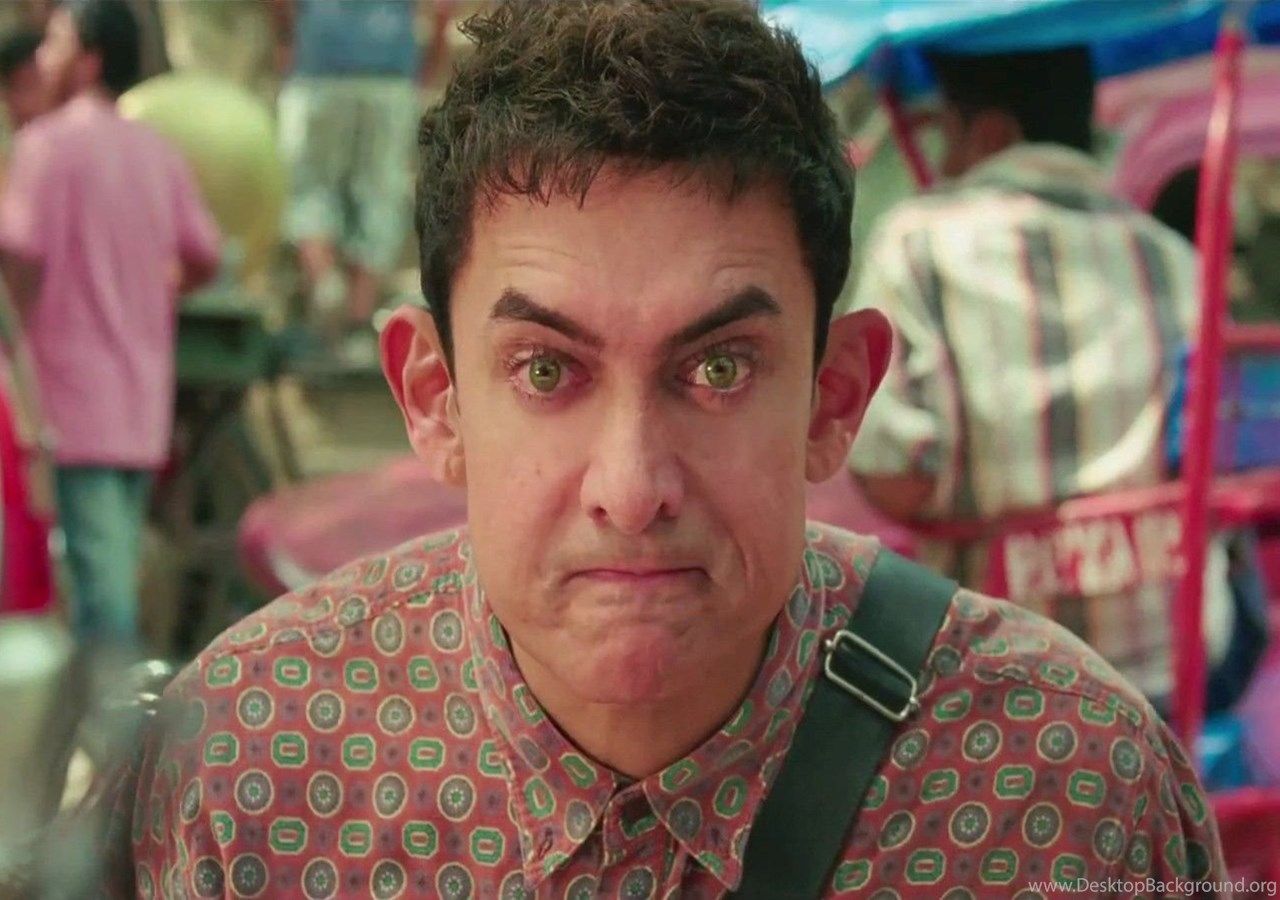 Funny Face Of Aamir Khan In Pk Movie Wallpaper Bollywood New. Desktop Background