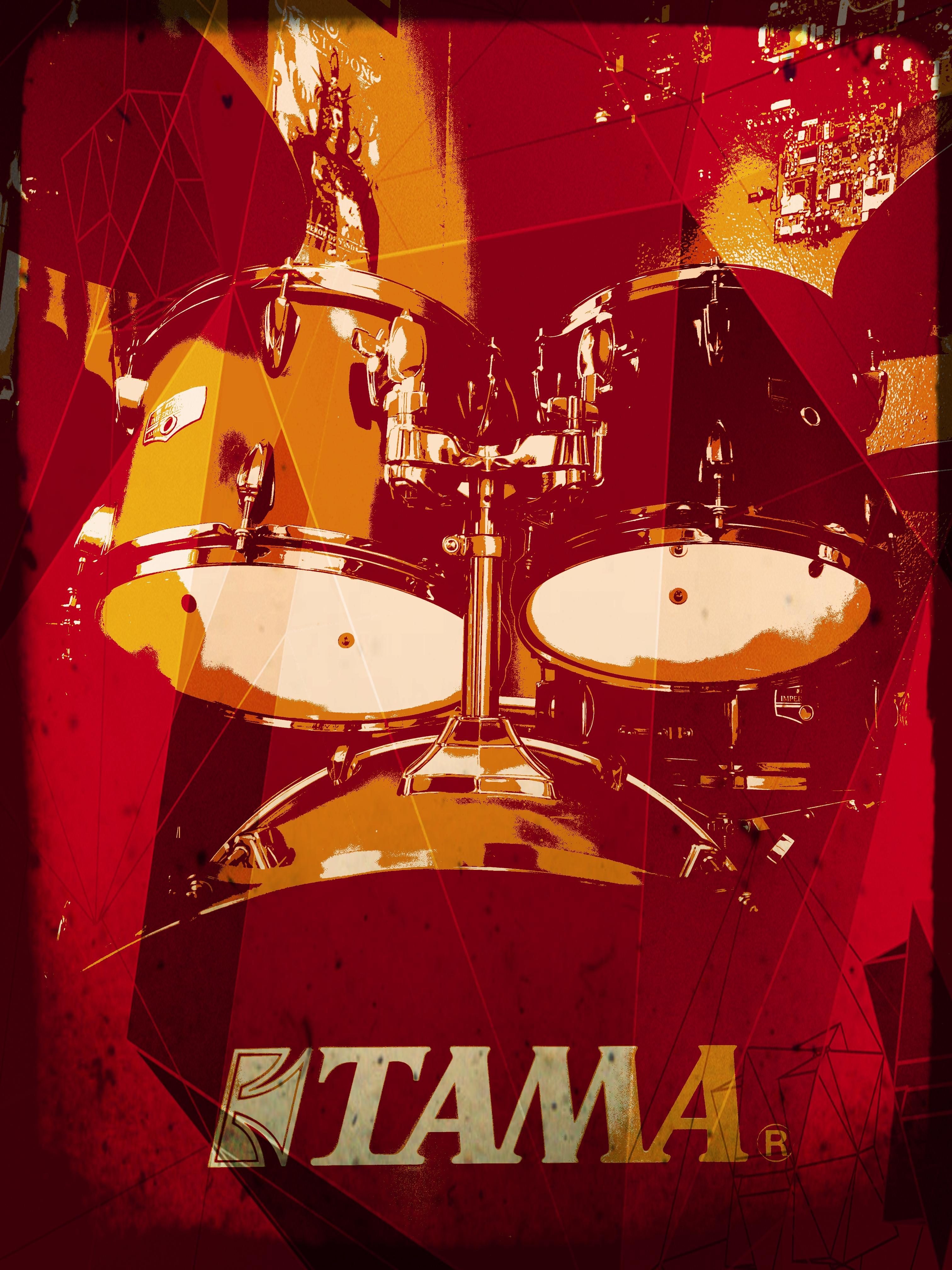 Tama Kit phone wallpaper w/ bonus Mastodon poster