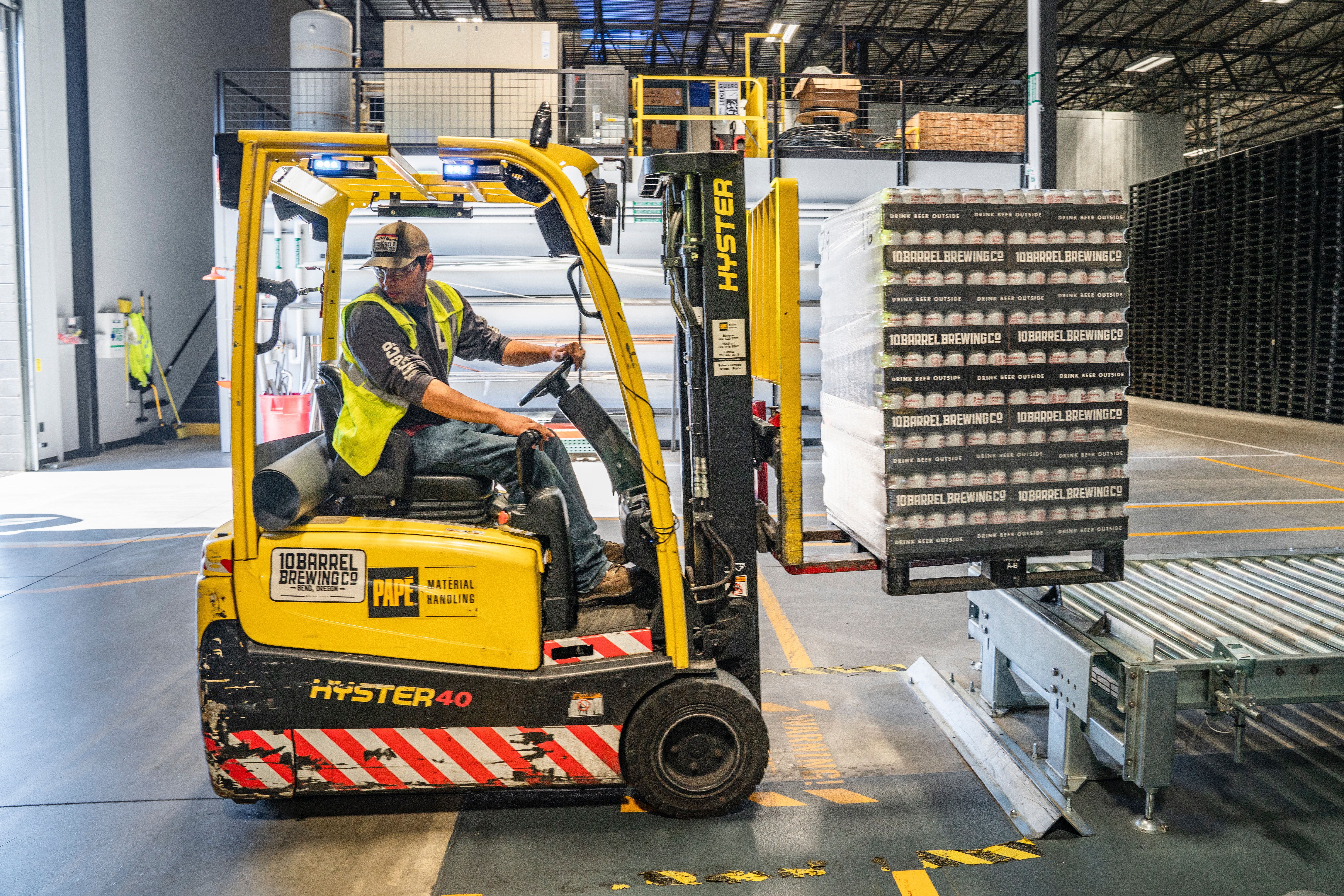 Person Using Forklift · Free