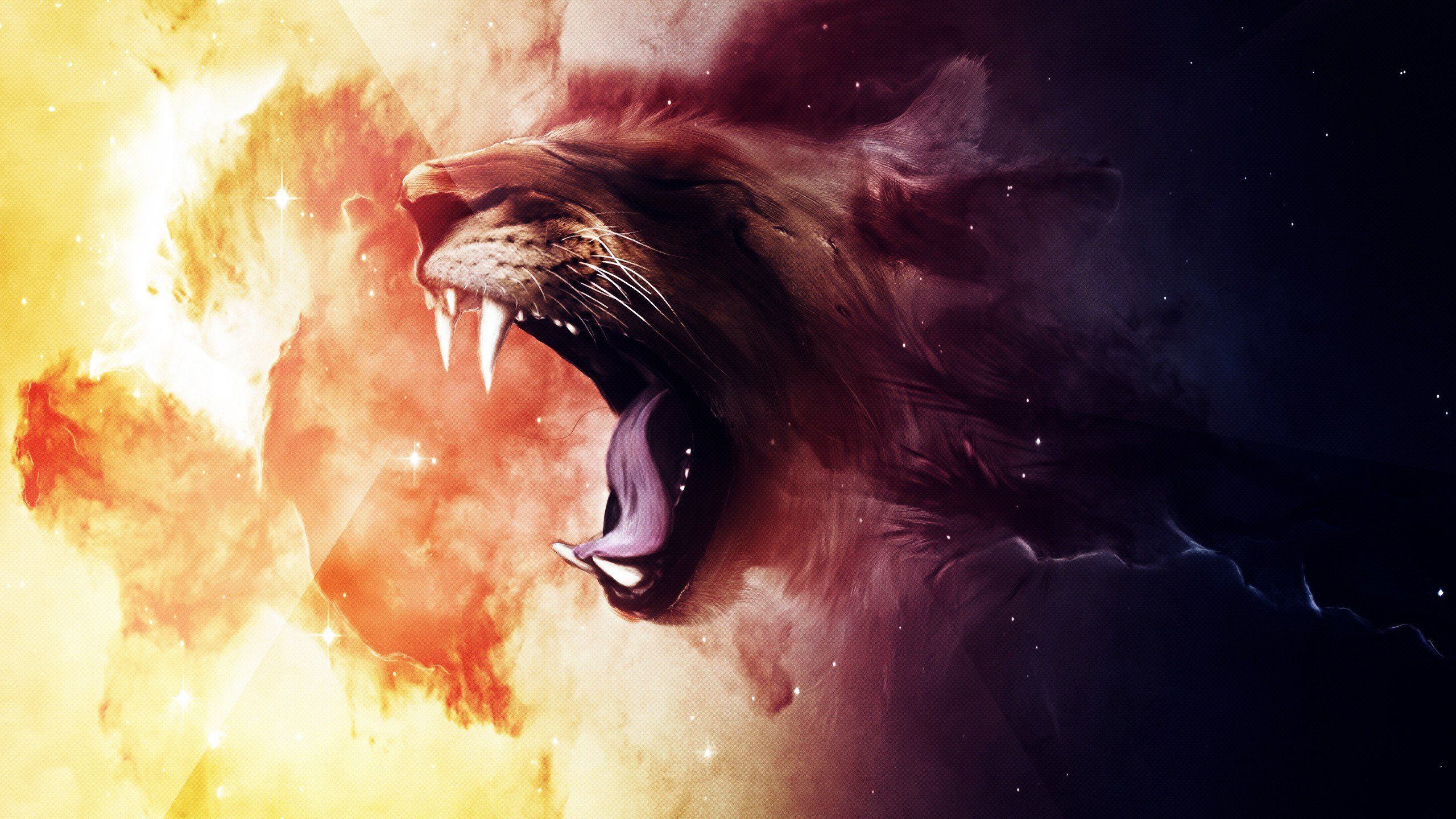 Roaring Lion 1440P Resolution HD 4k Wallpaper, Image, Background, Photo and Picture