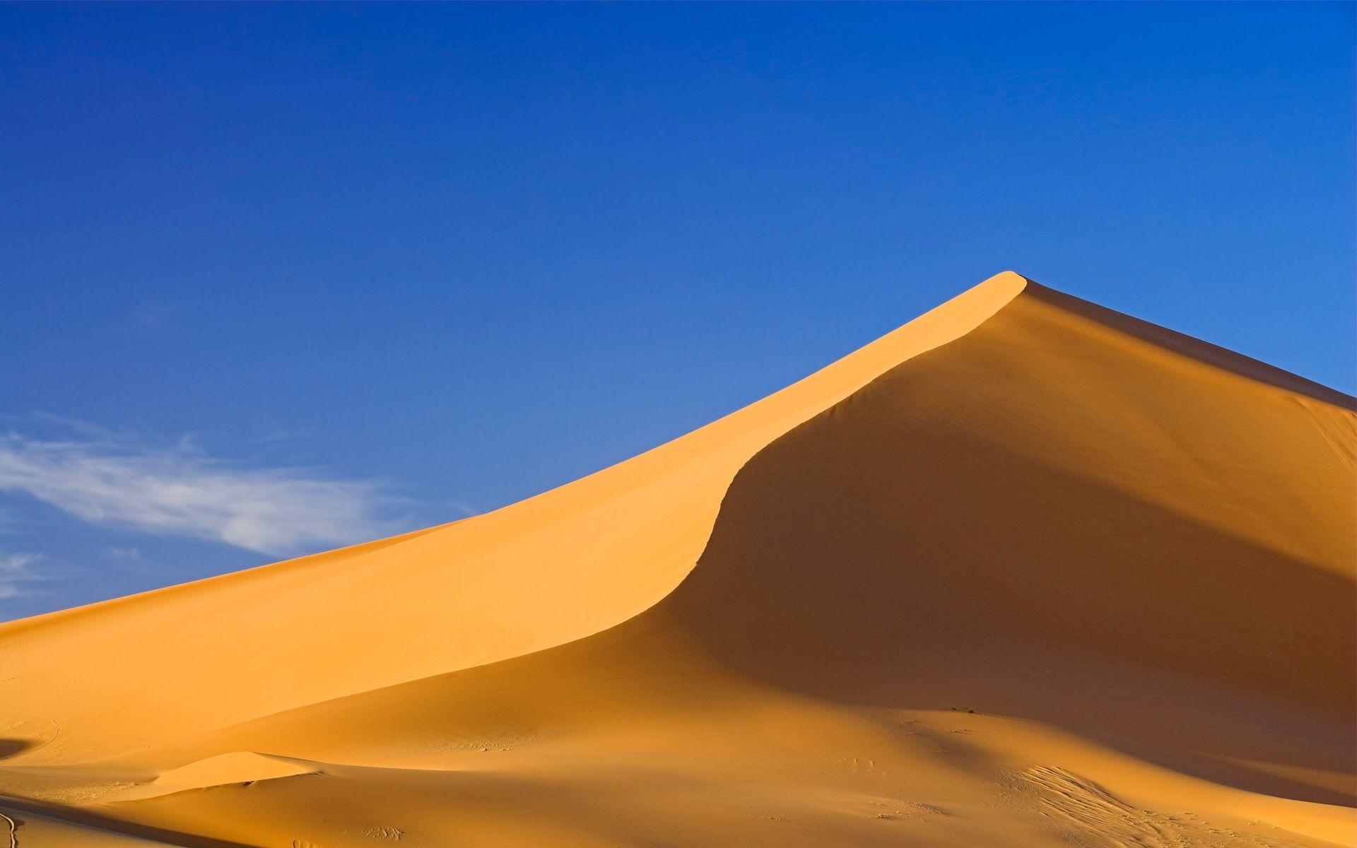 Wallpaper Sahara Desert, sand hill, blue sky 1920x1200 HD Picture, Image