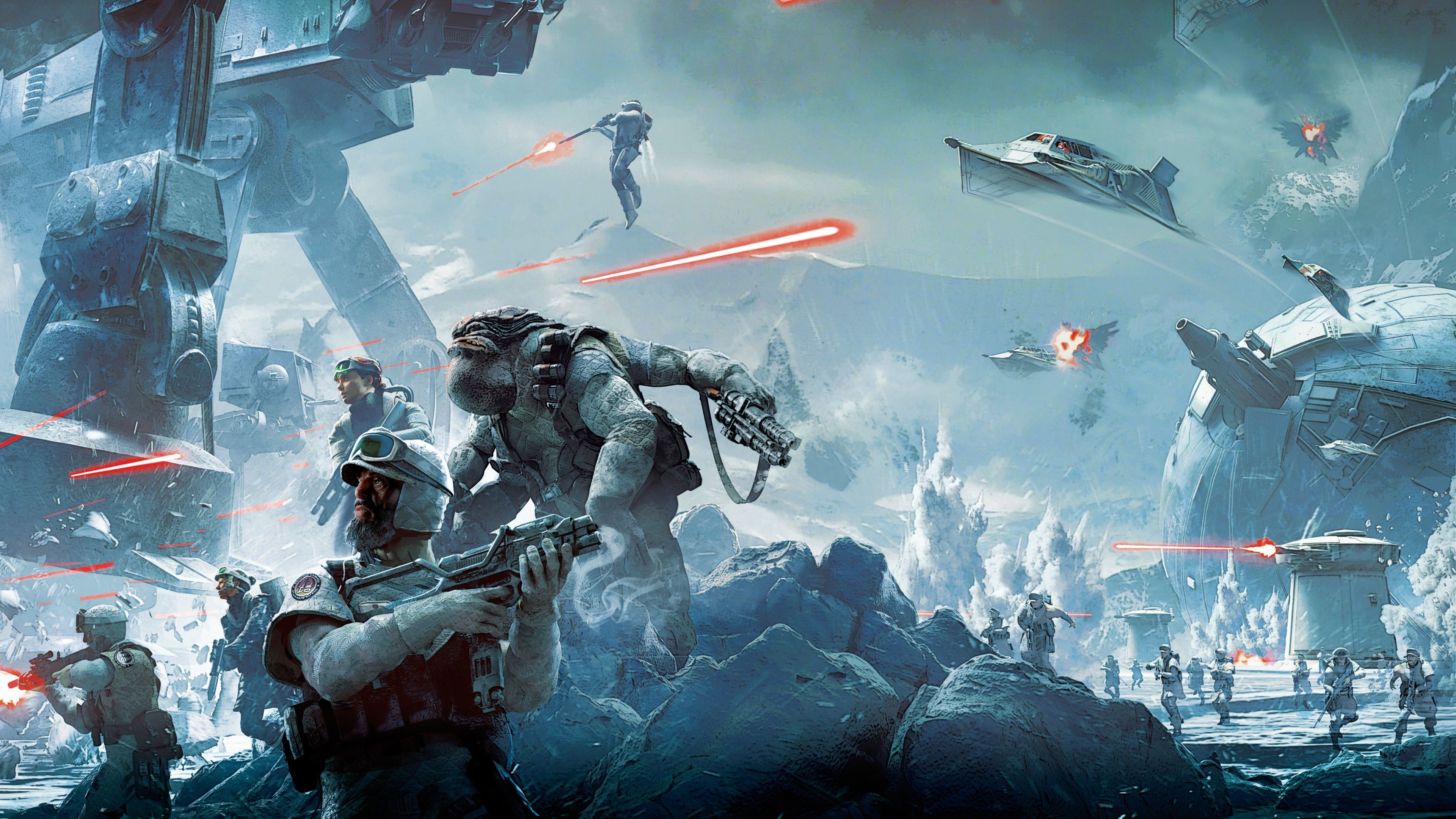 Star Wars Battle Of Hoth Wallpaper