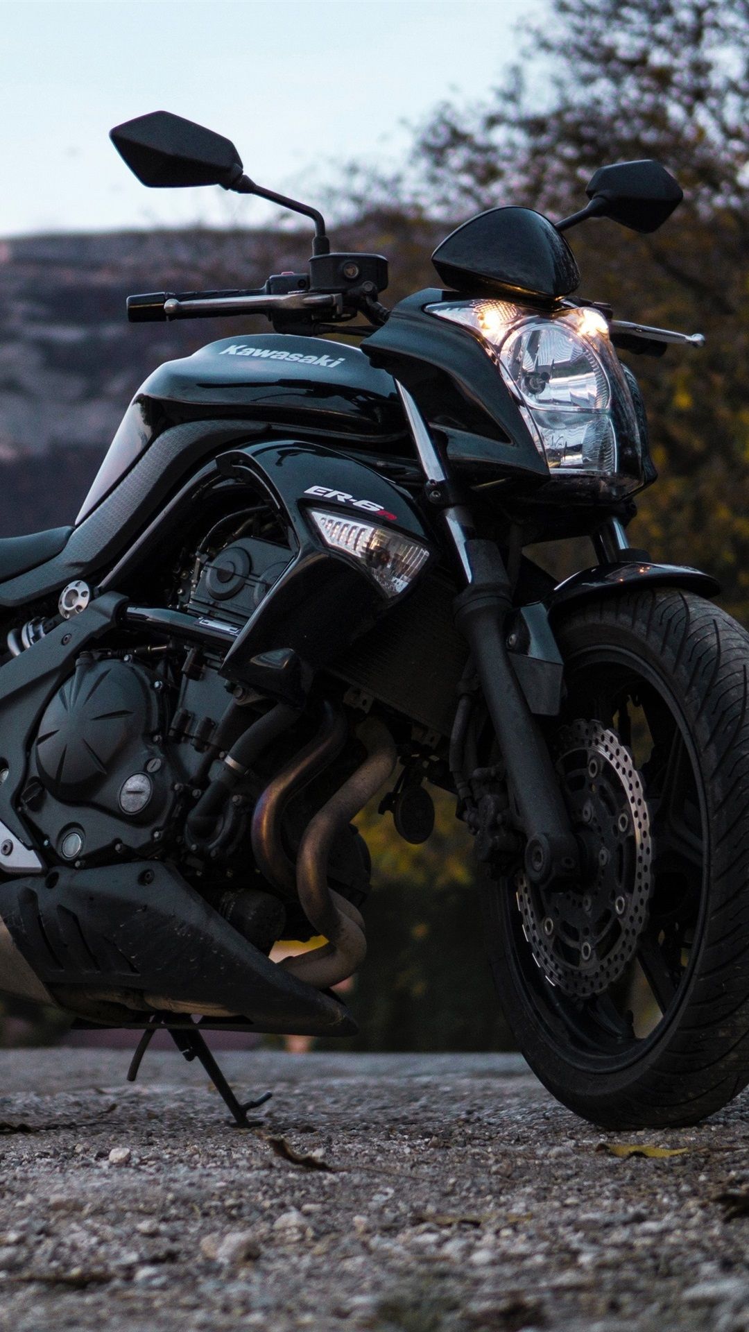 Kawasaki ER 6n Motorcycle 1080x1920 IPhone 8 7 6 6S Plus Wallpaper, Background, Picture, Image
